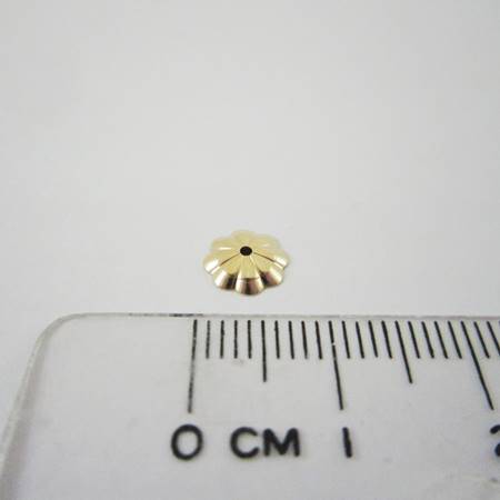 7mm包14K金八辦花花帽
