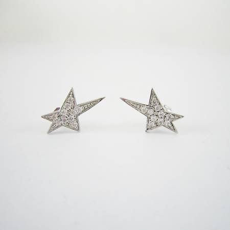 16mm正白K放射狀星形純銀耳針