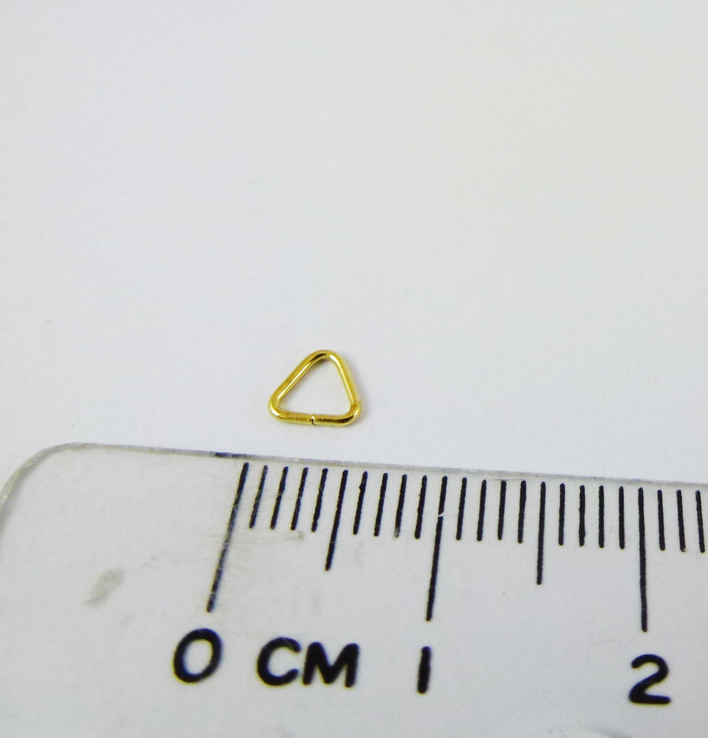 5mm銅鍍金色正三角形夾頭