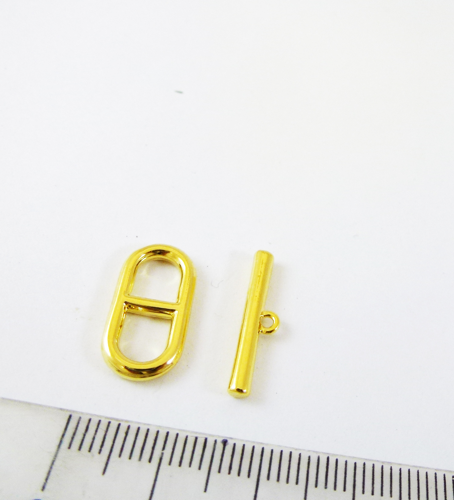 18mm合金鍍金橢圓日字棍扣