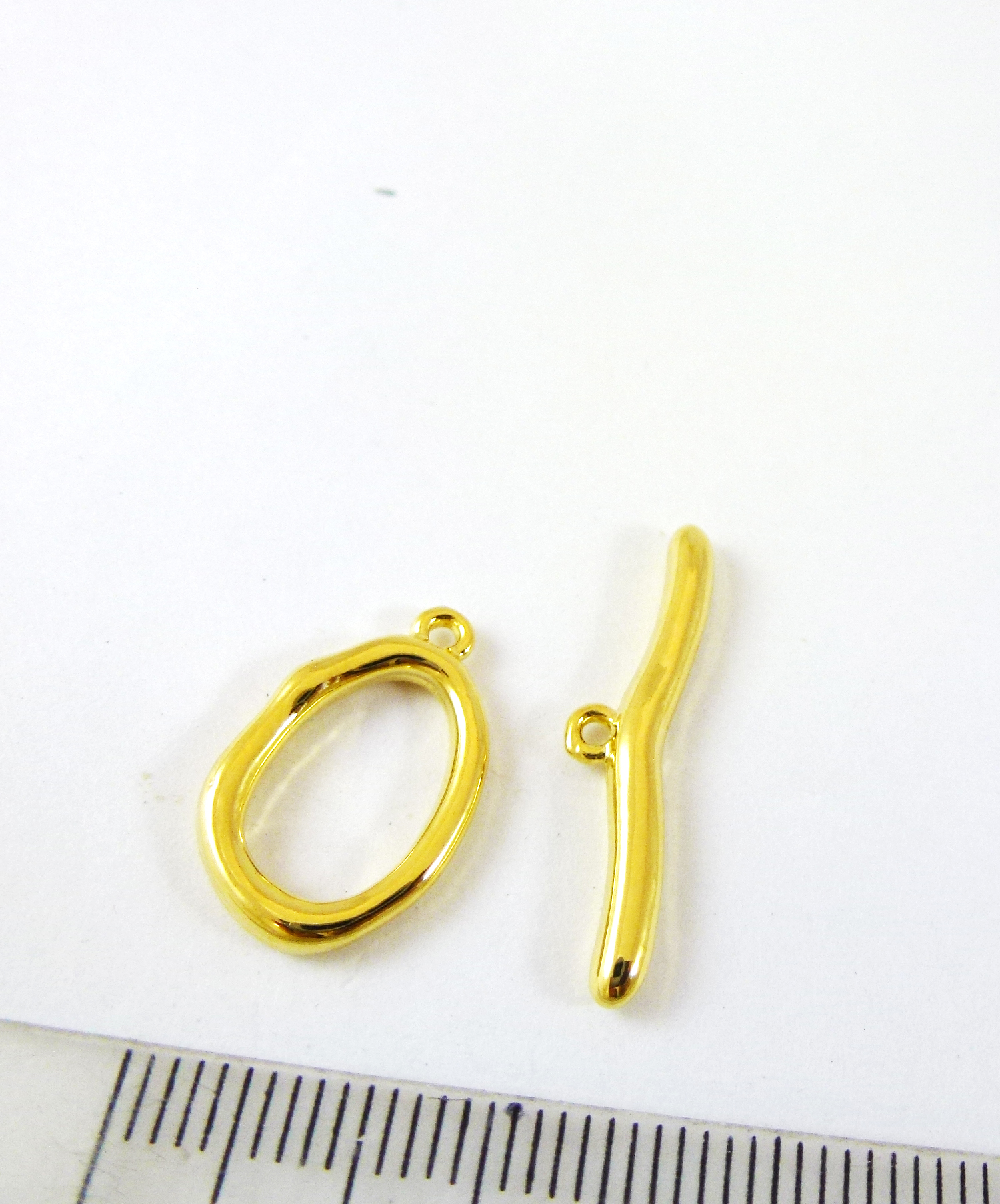 16mm合金鍍金不規則橢圓棍扣