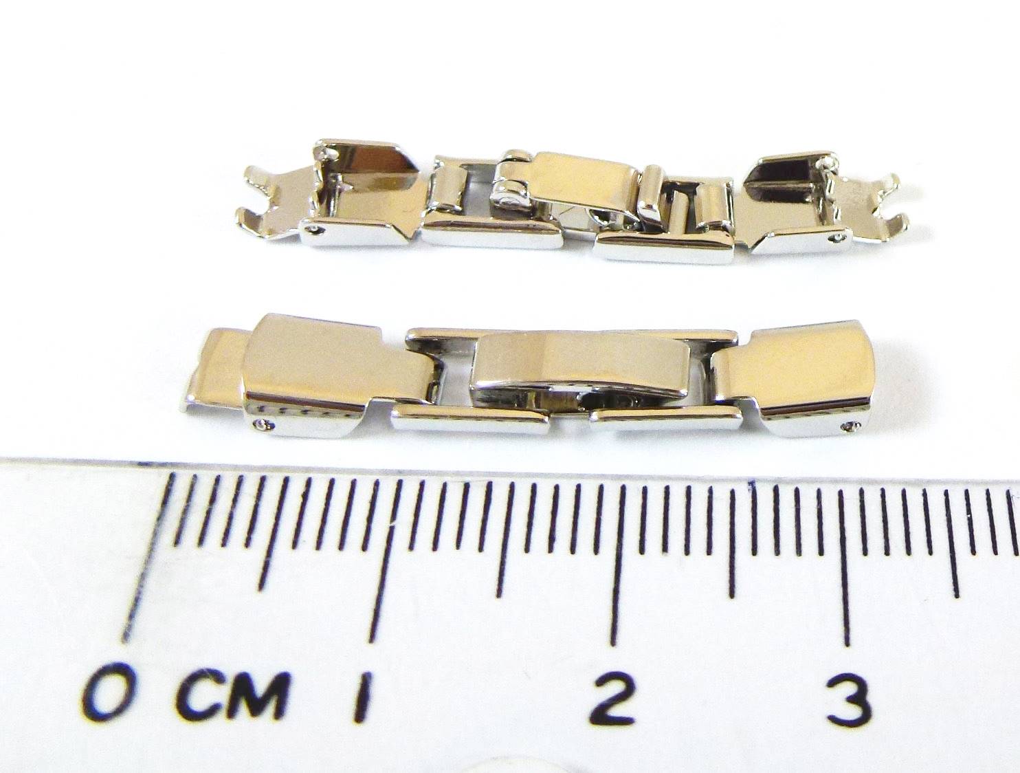 銅鍍正白K色夾扣式扣頭