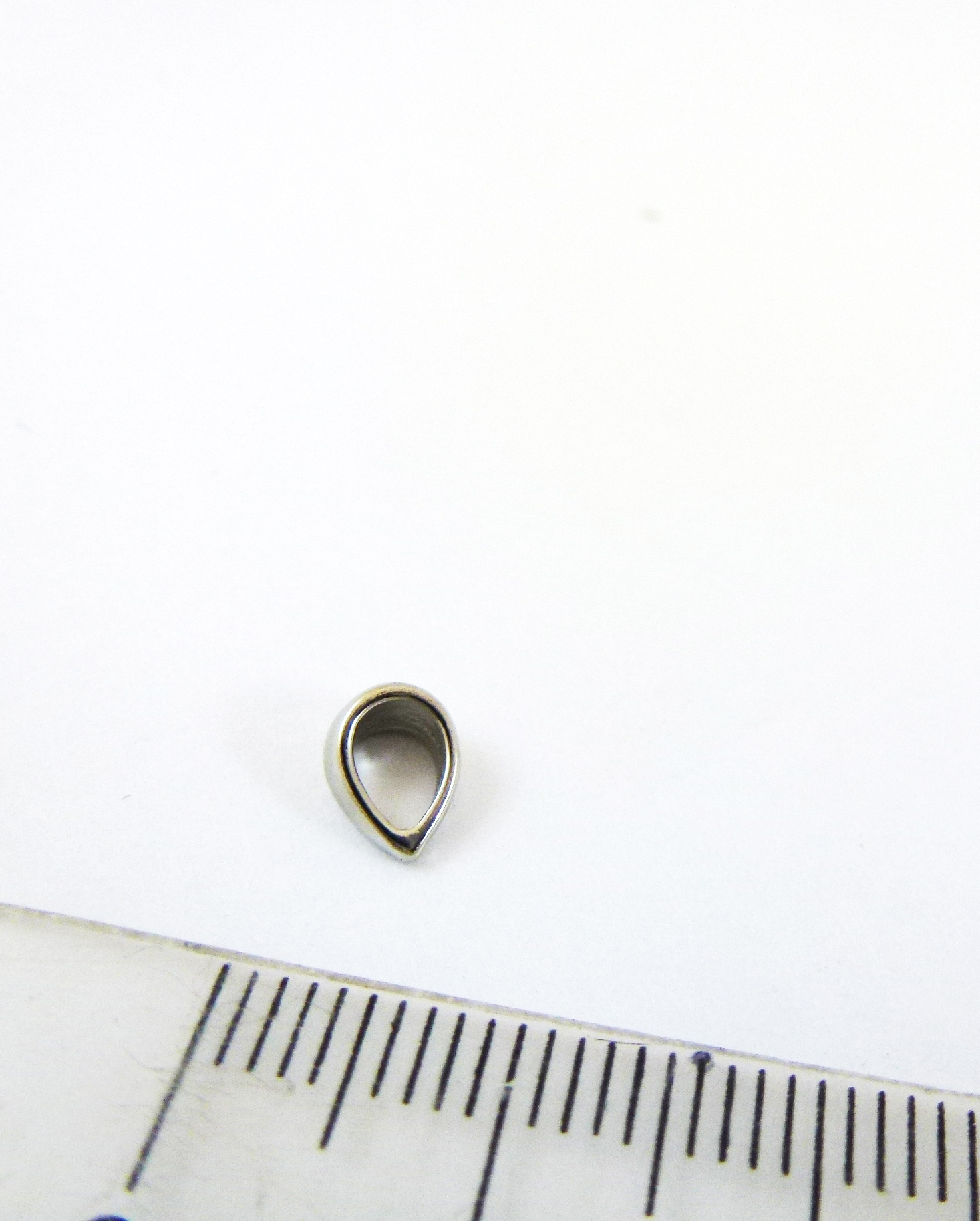 7mm銅鍍白K鍊頭