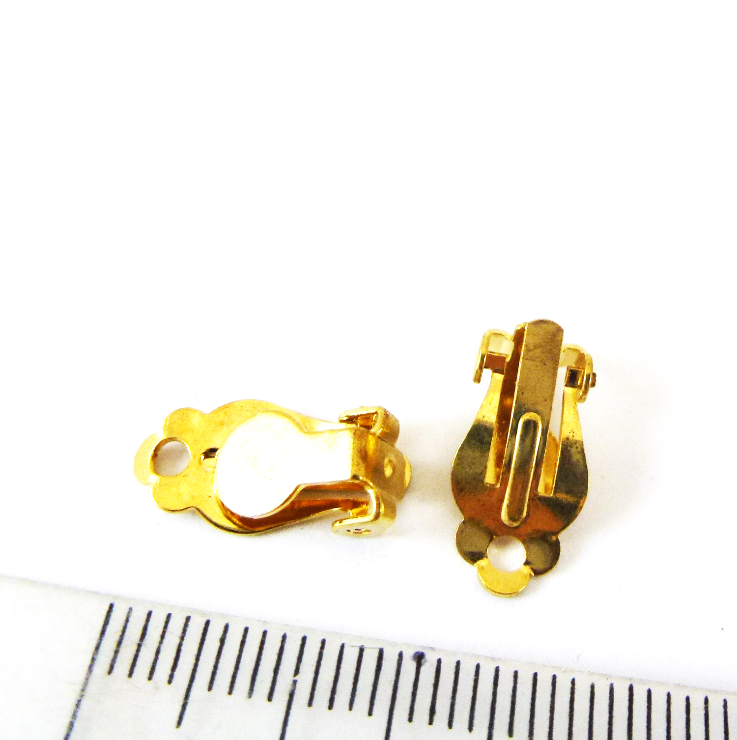 6mm銅鍍金圓盤耳夾