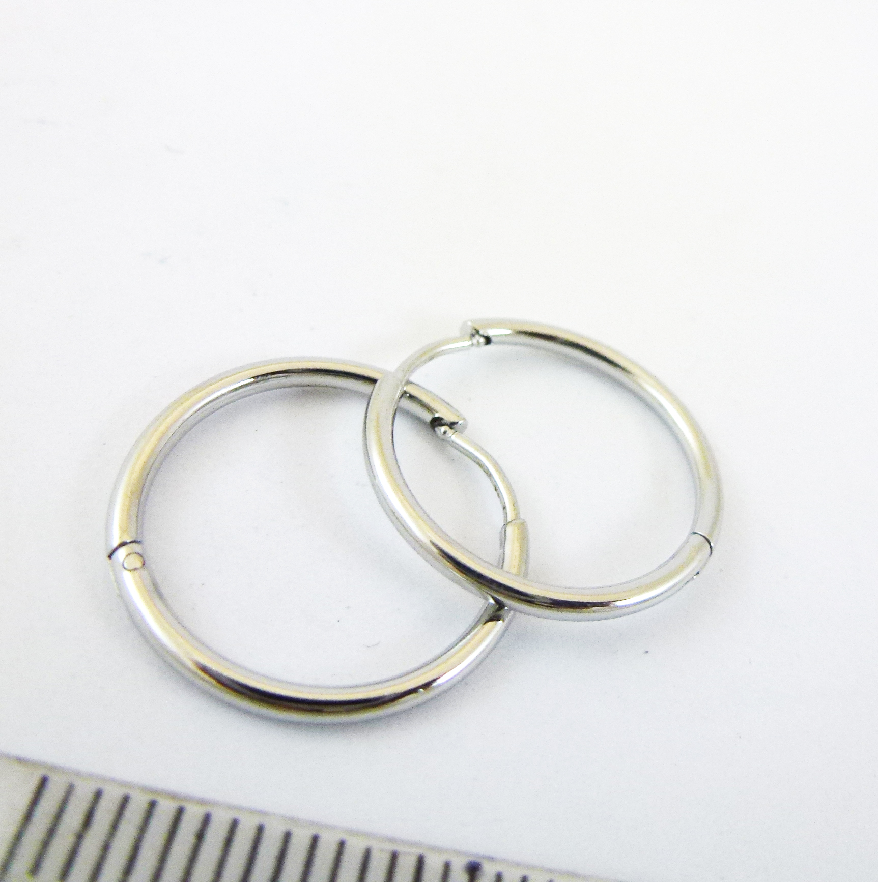 1.6x16mm不銹鋼中空圓形耳環
