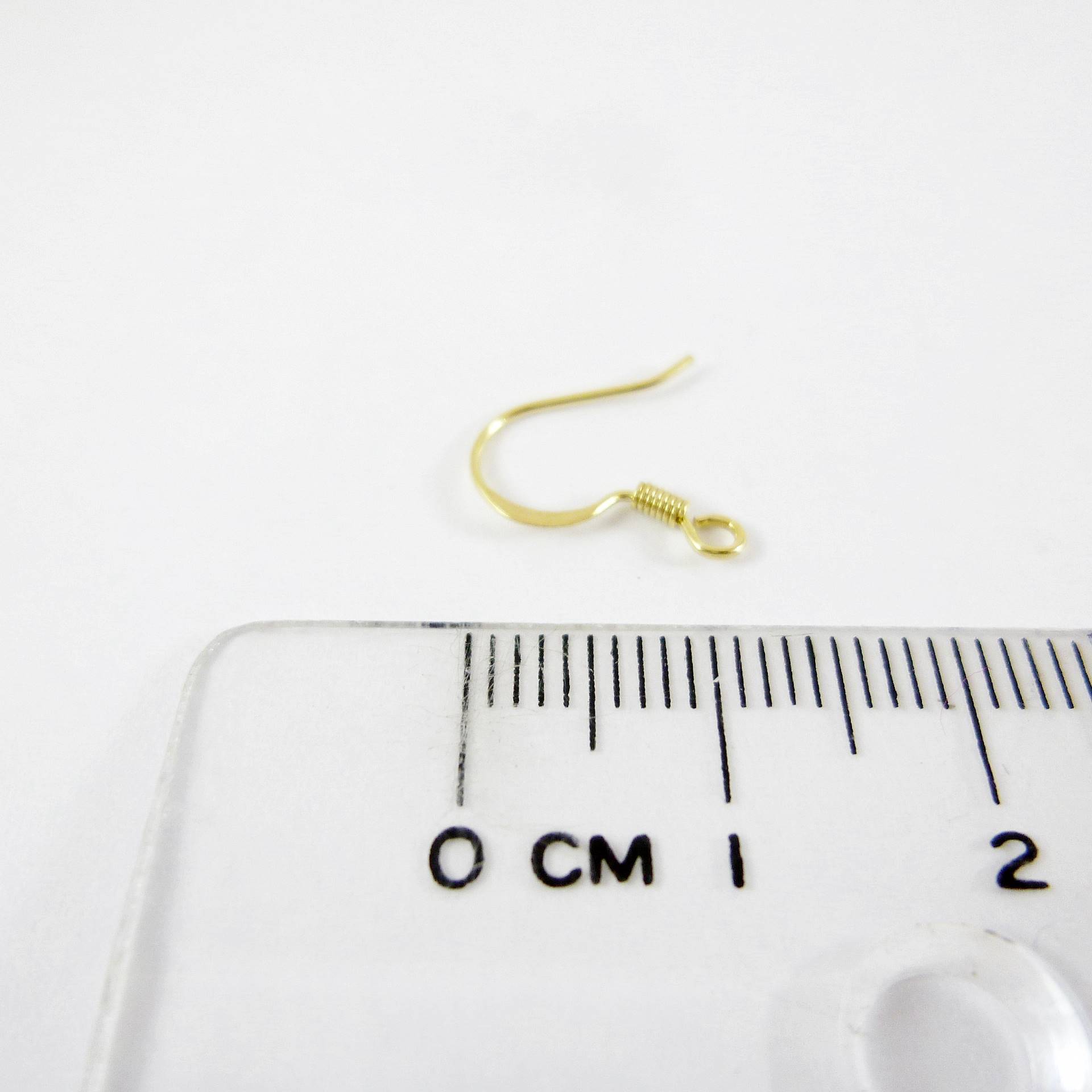 銅鍍金色扁形耳鉤+彈簧