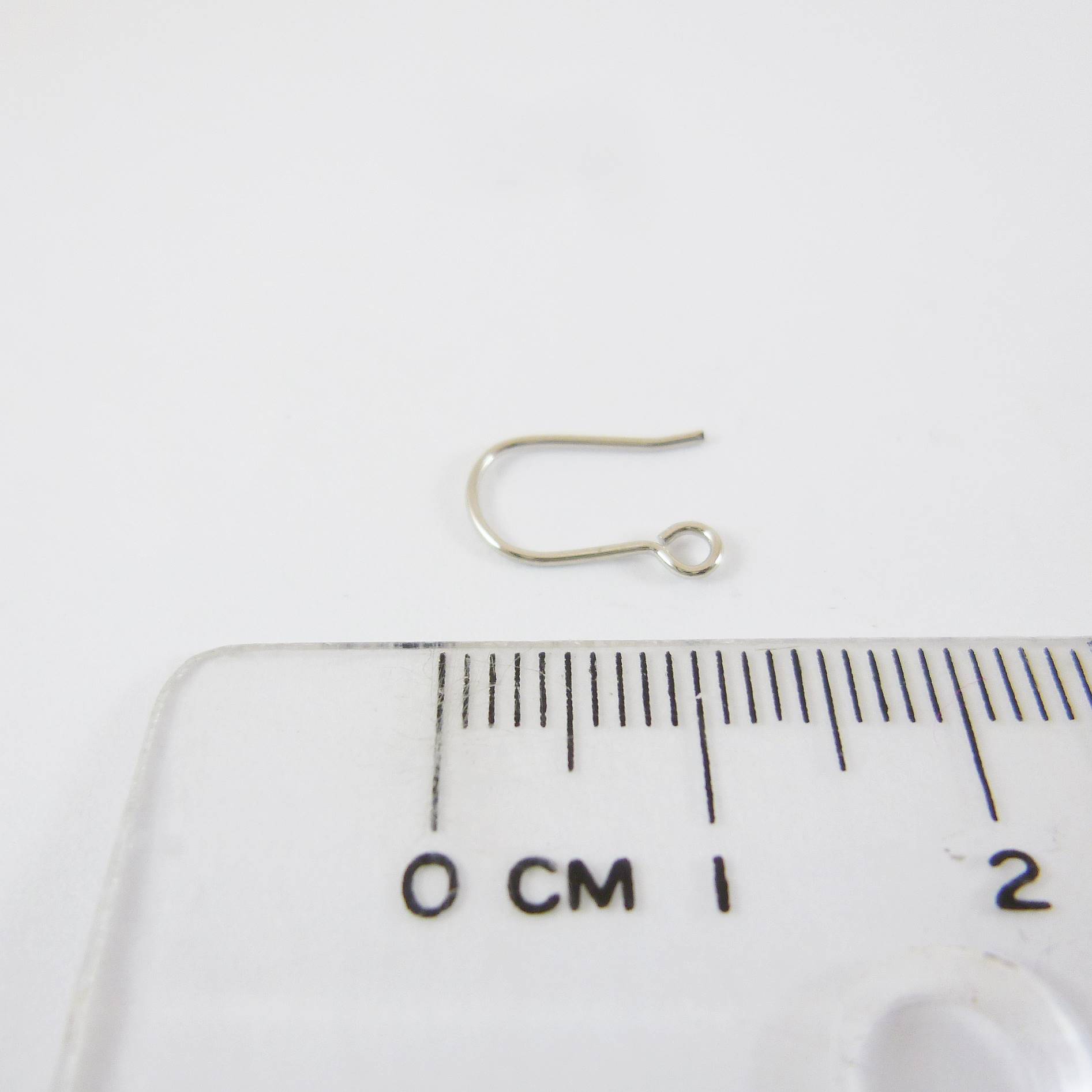 純銀鍍白K色耳鉤