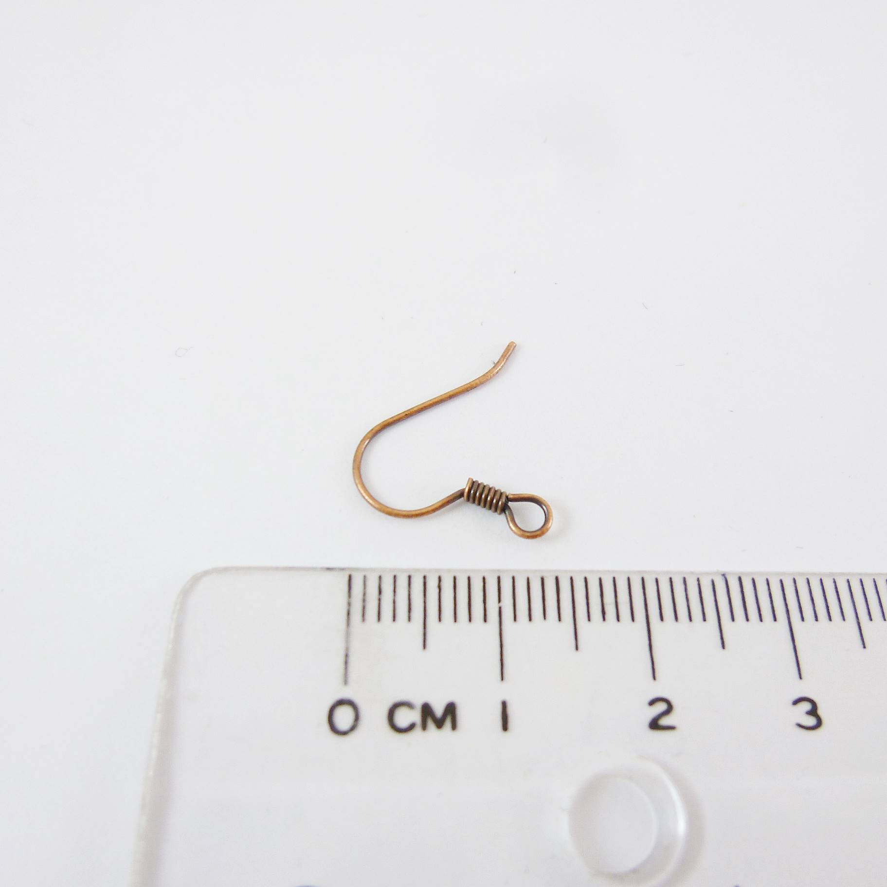 銅鍍紅古銅耳鉤+彈簧