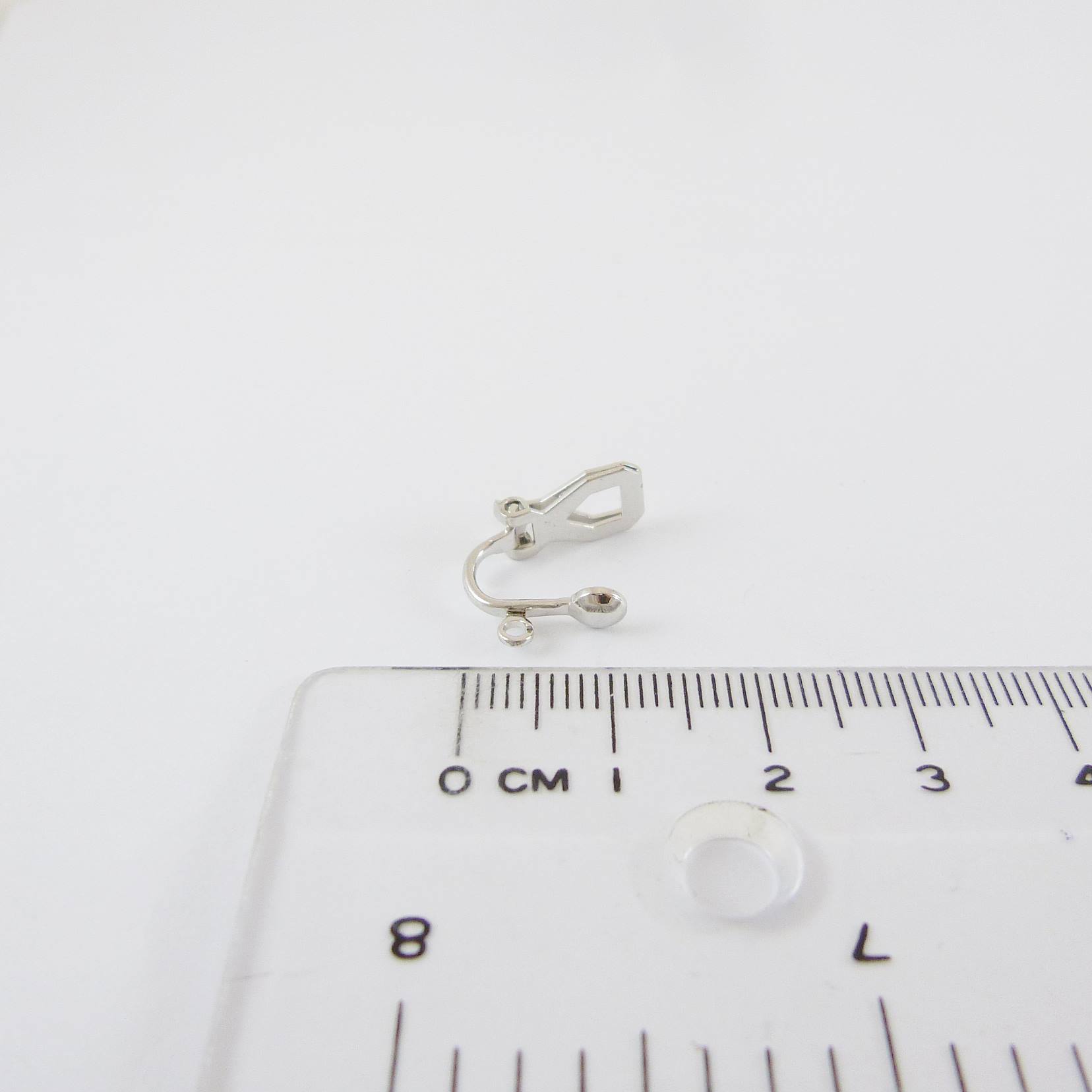 銅鍍正白K色彈簧片耳夾