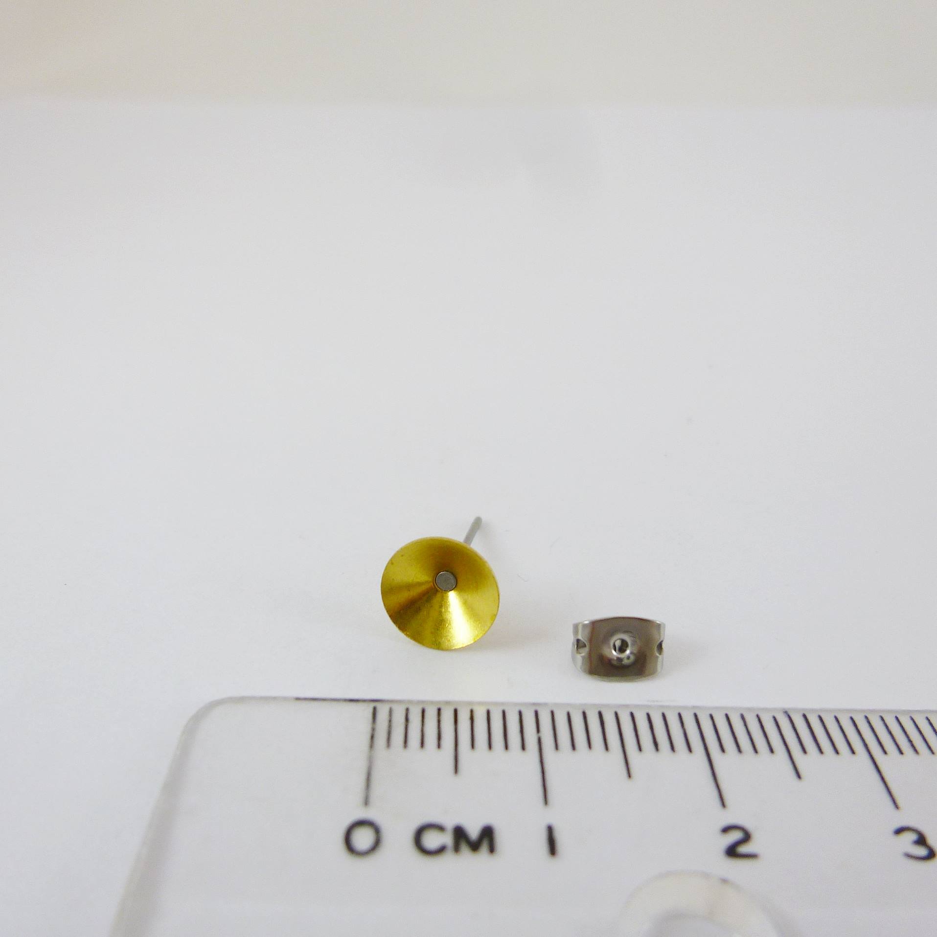 不銹鋼圓錐形耳針(衛星石用)-8mm