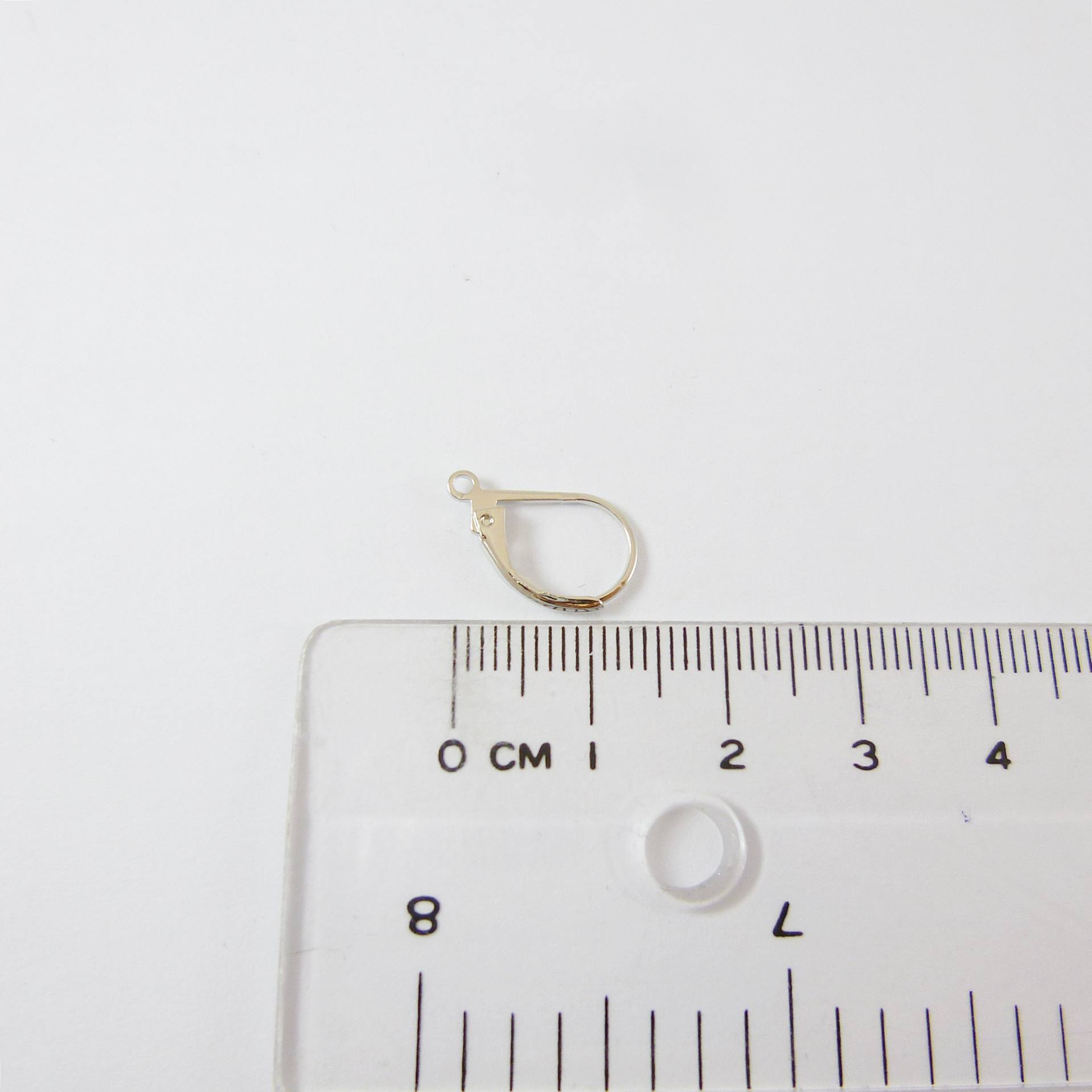 銅鍍正白K色水滴耳環