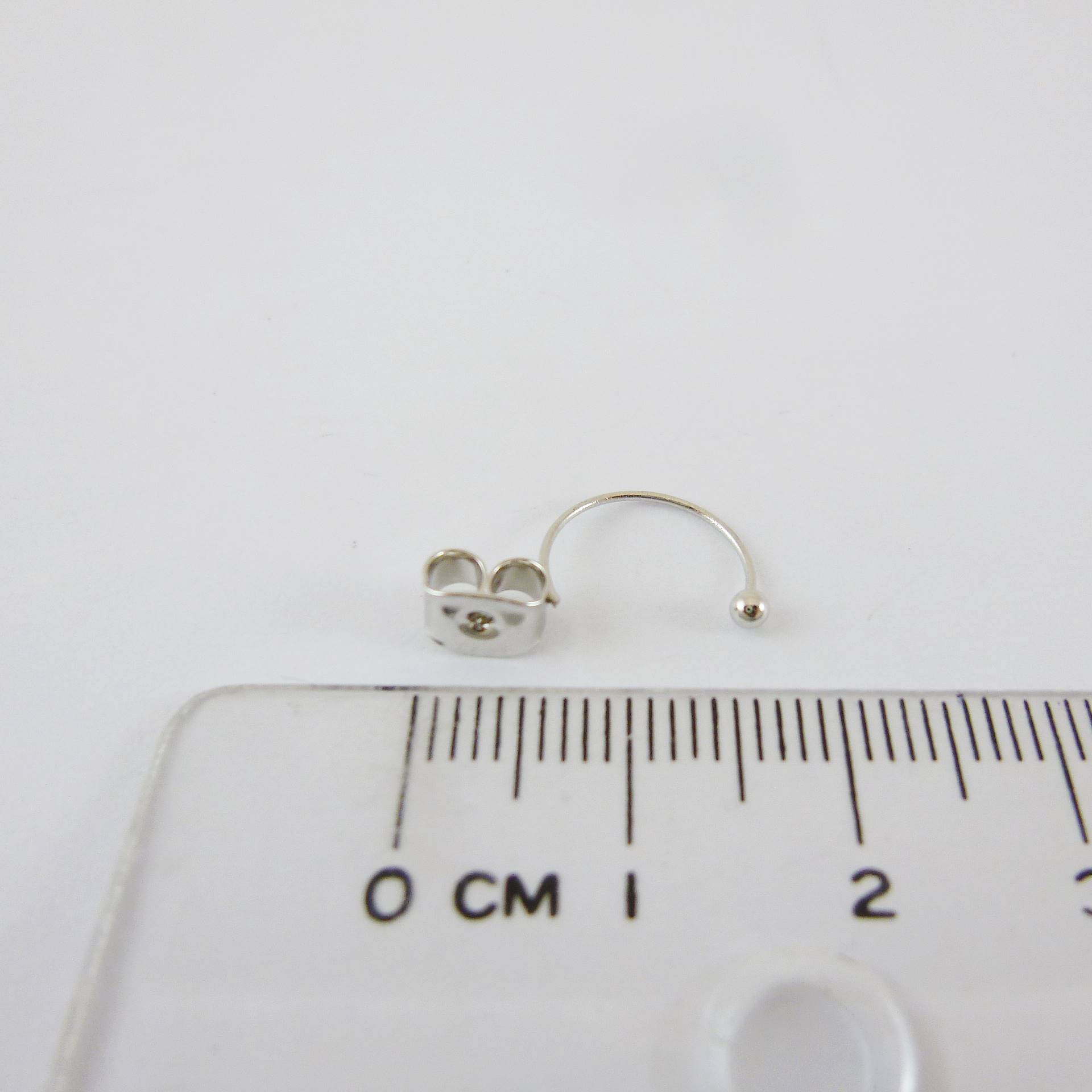 銅鍍正白K色夾片式耳針後扣附半圓形鉤