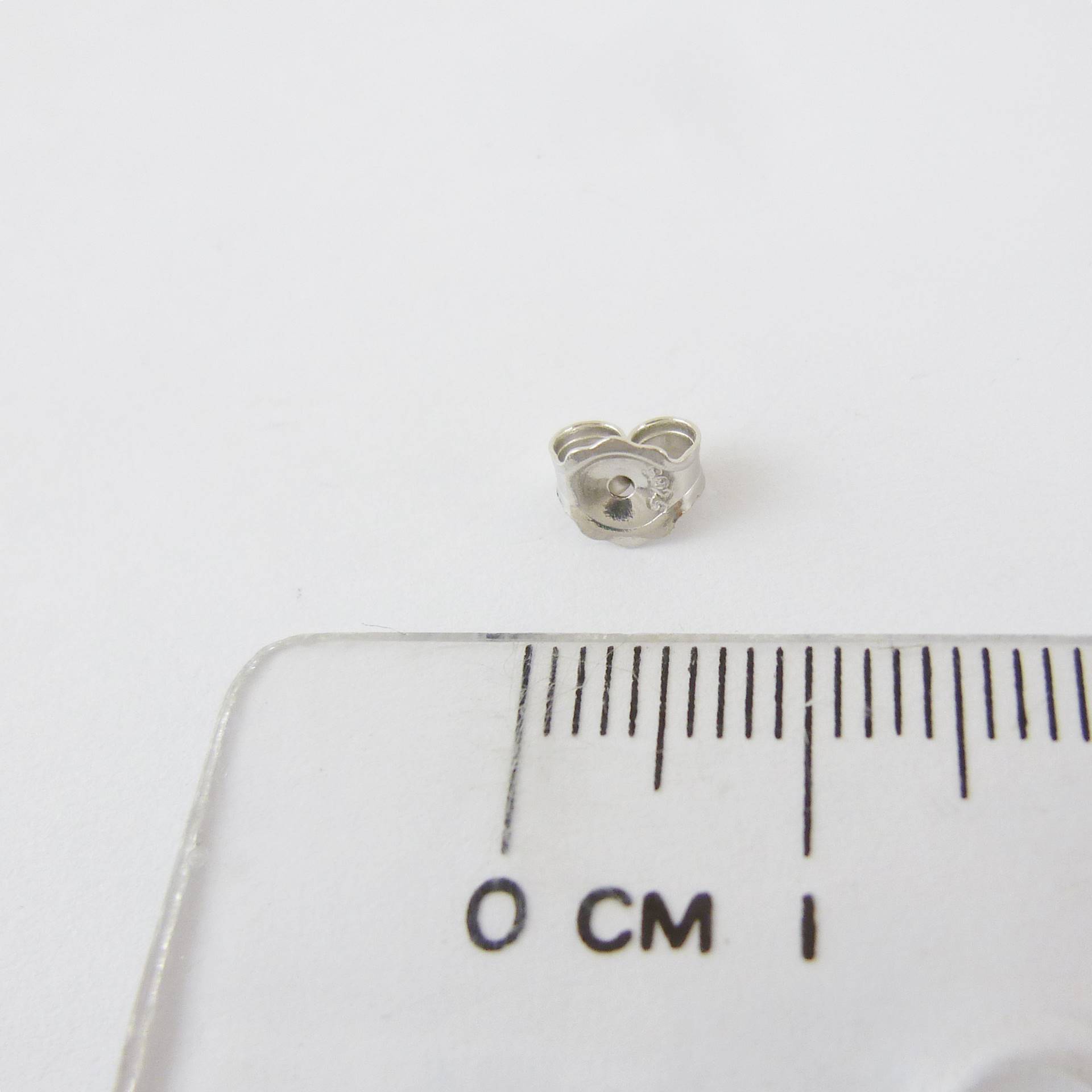 純銀鍍正白K金屬耳針後扣