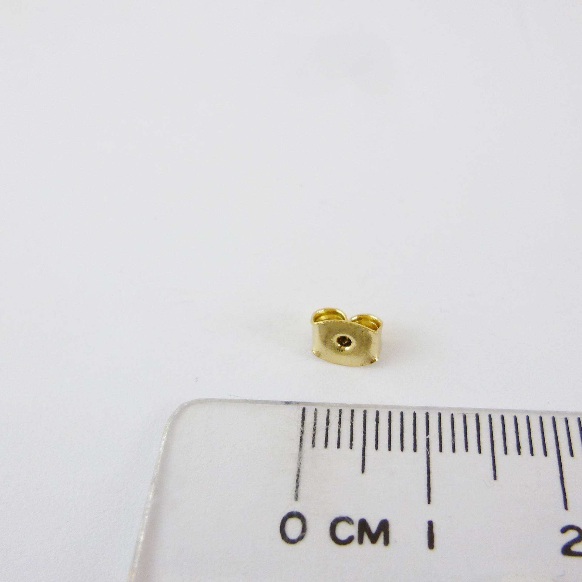 銅鍍金色夾片式耳針後扣