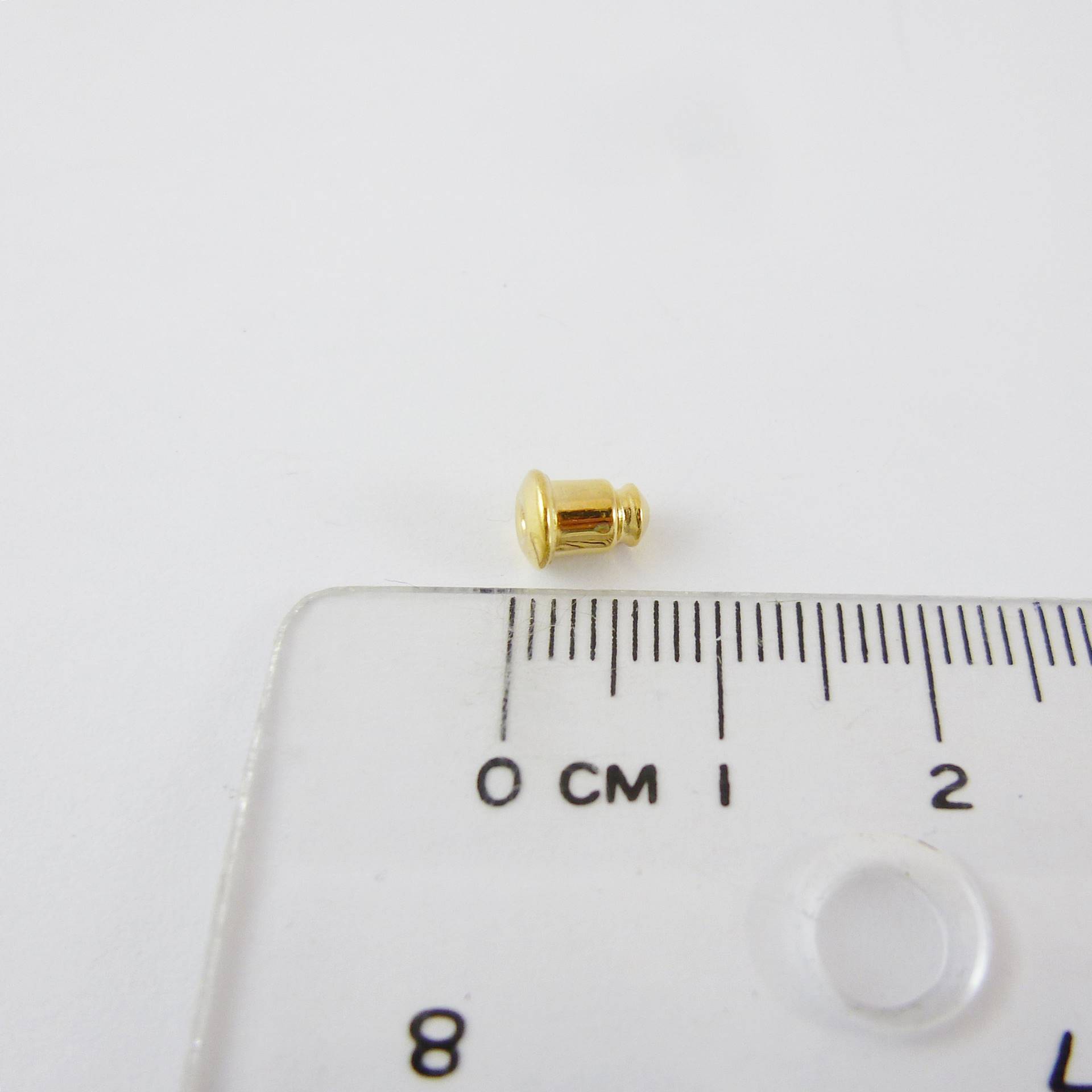 銅鍍金色柱狀耳針套