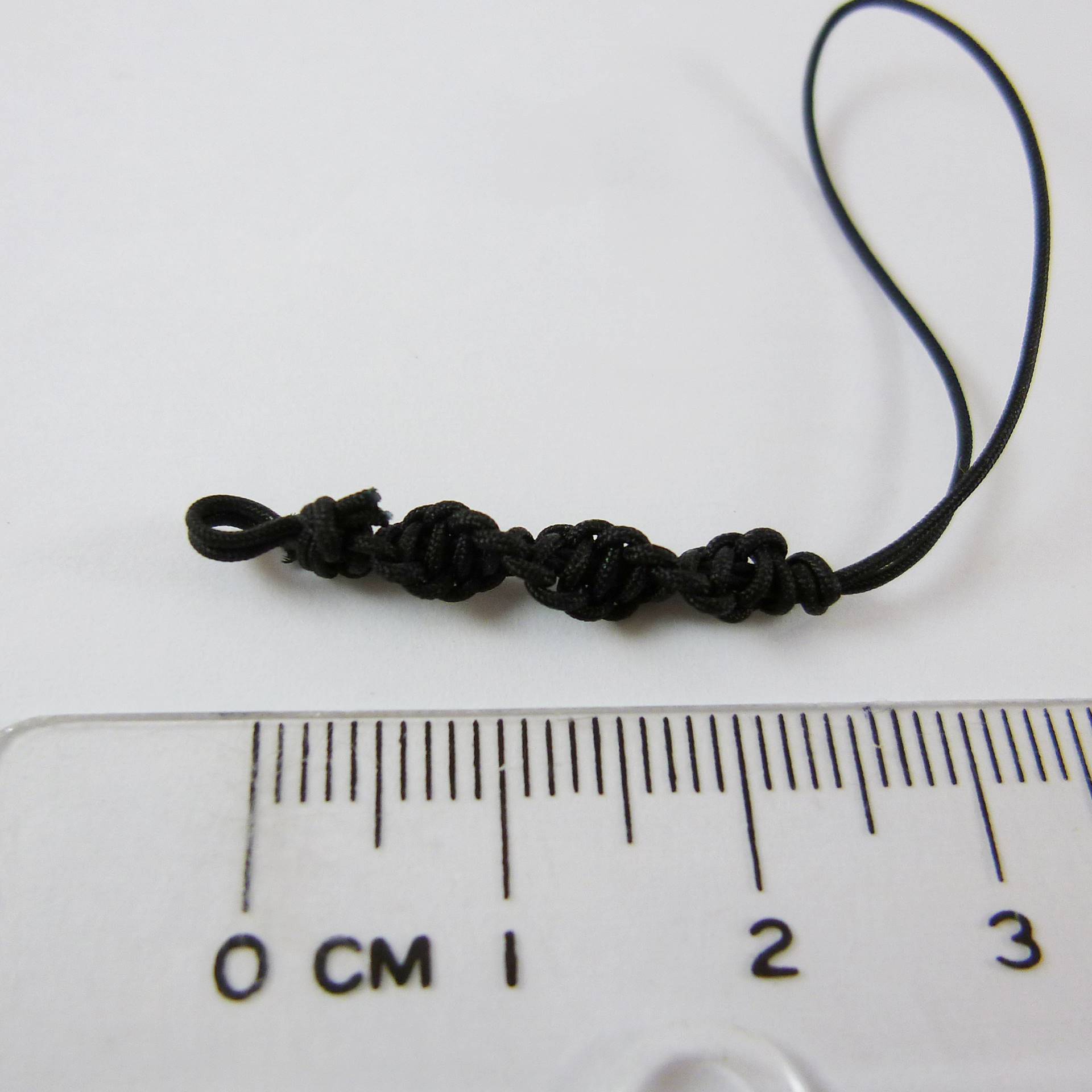 單平結吊繩-黑色