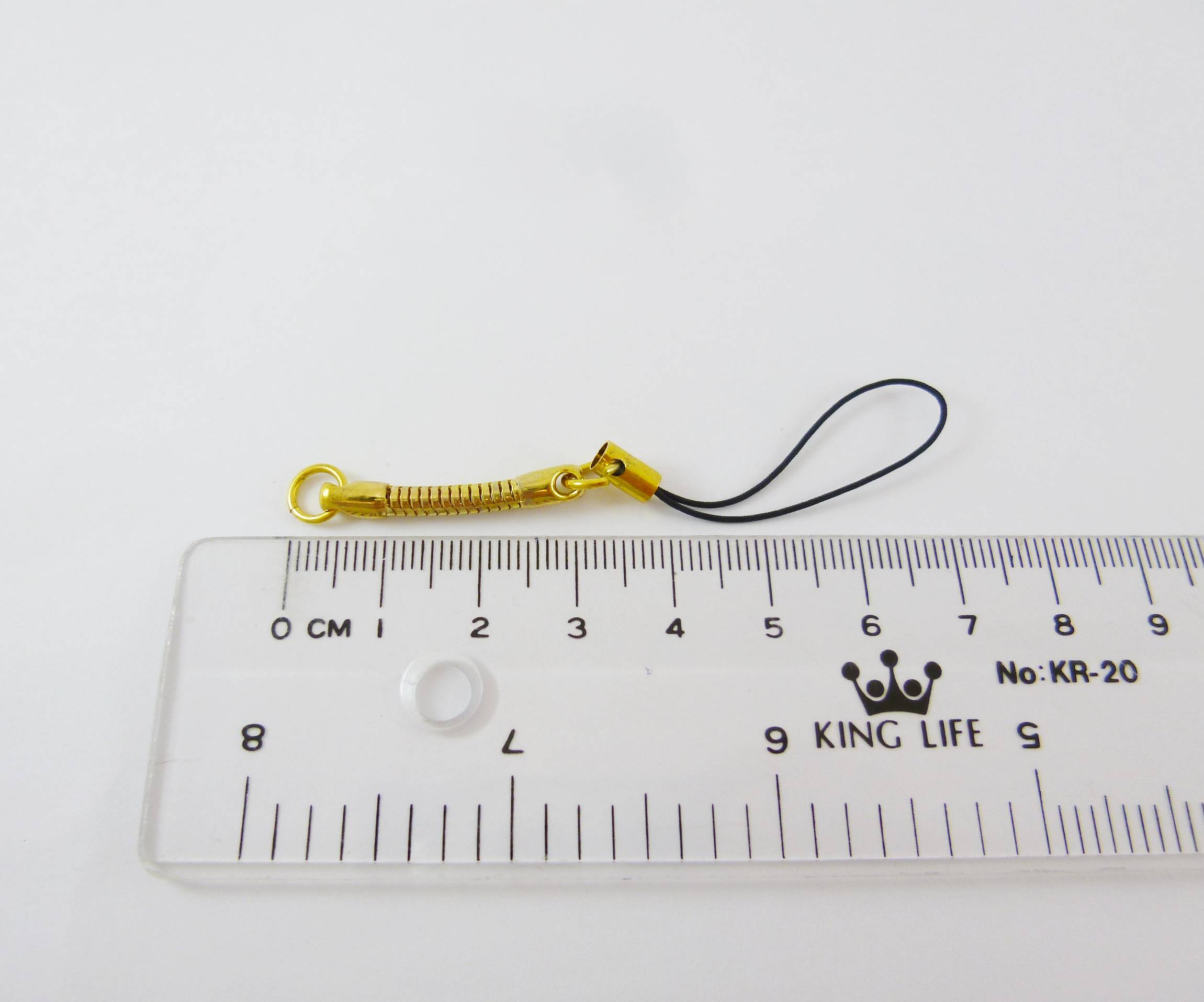 金色金屬彈簧吊繩-黑色