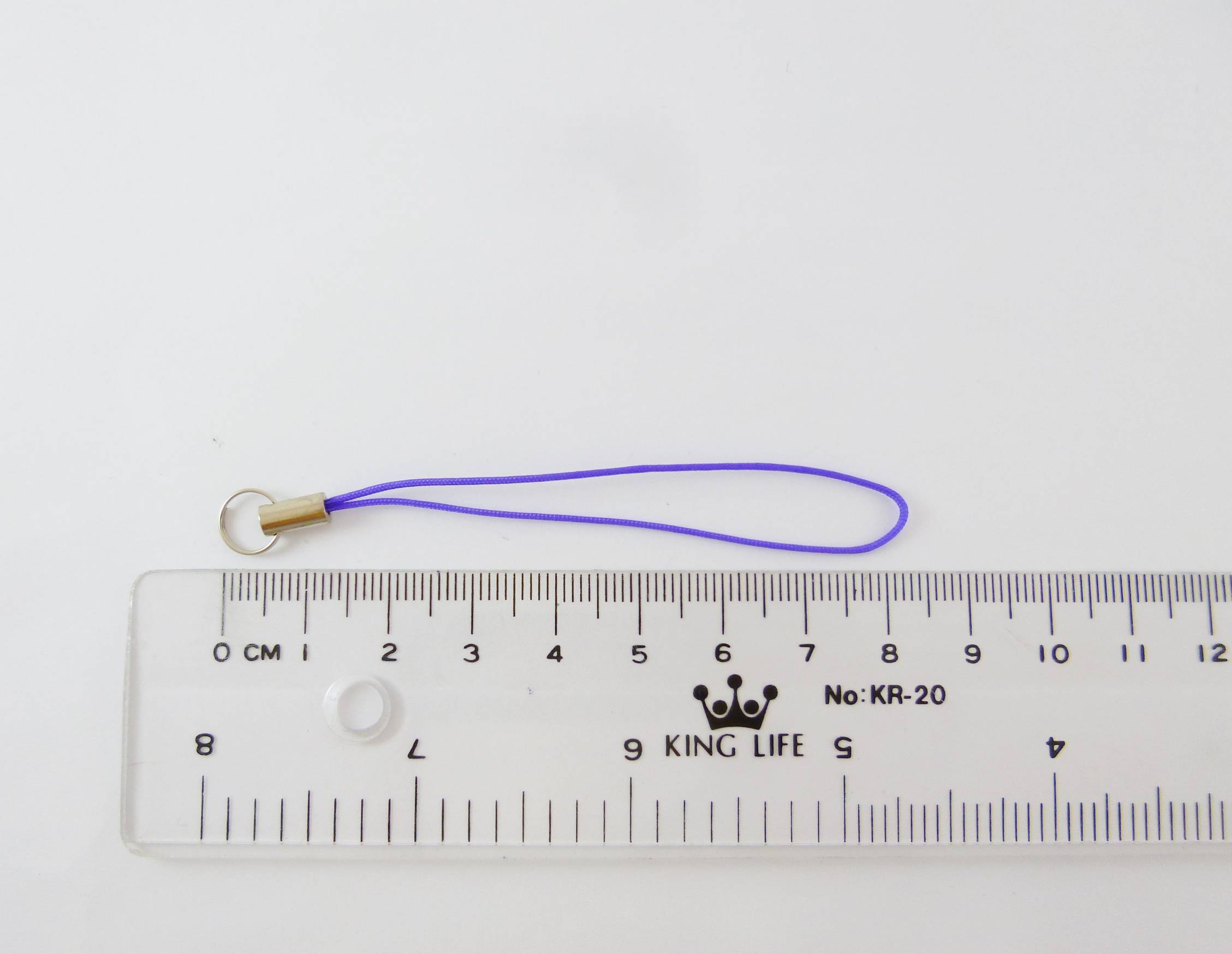 銅鍍正白K色ㄇ字管吊繩-國旗藍