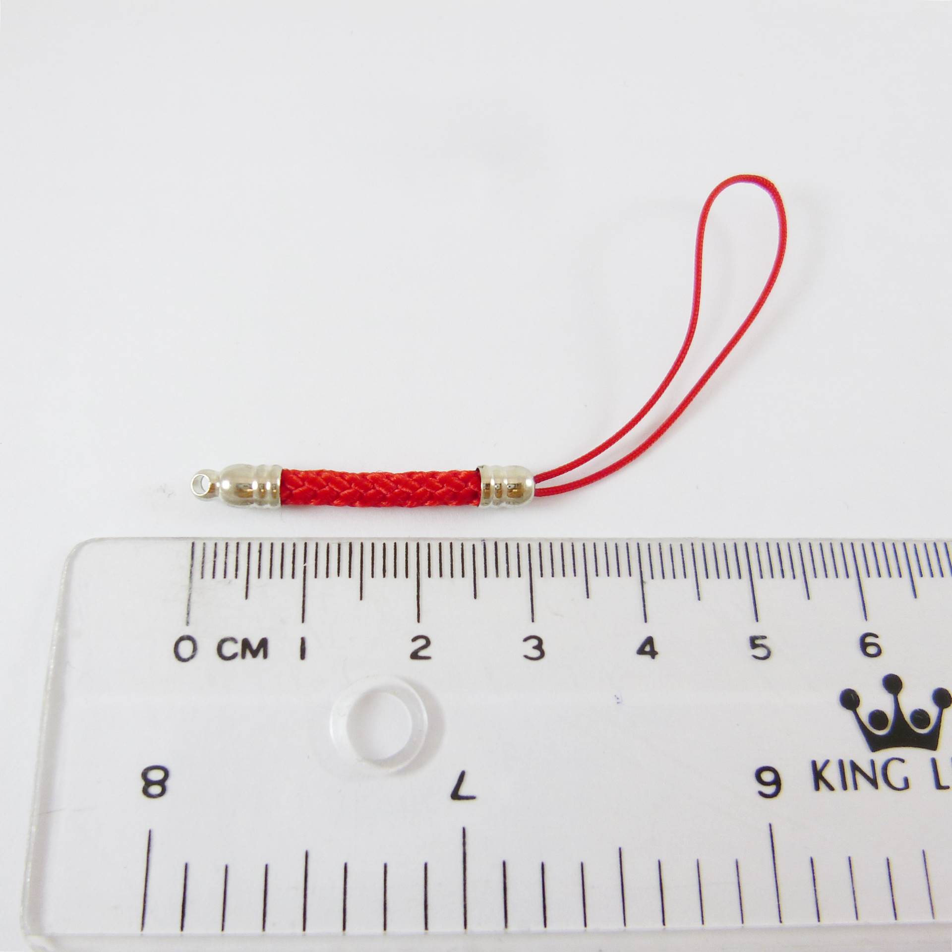 正白K色編織吊繩-紅色