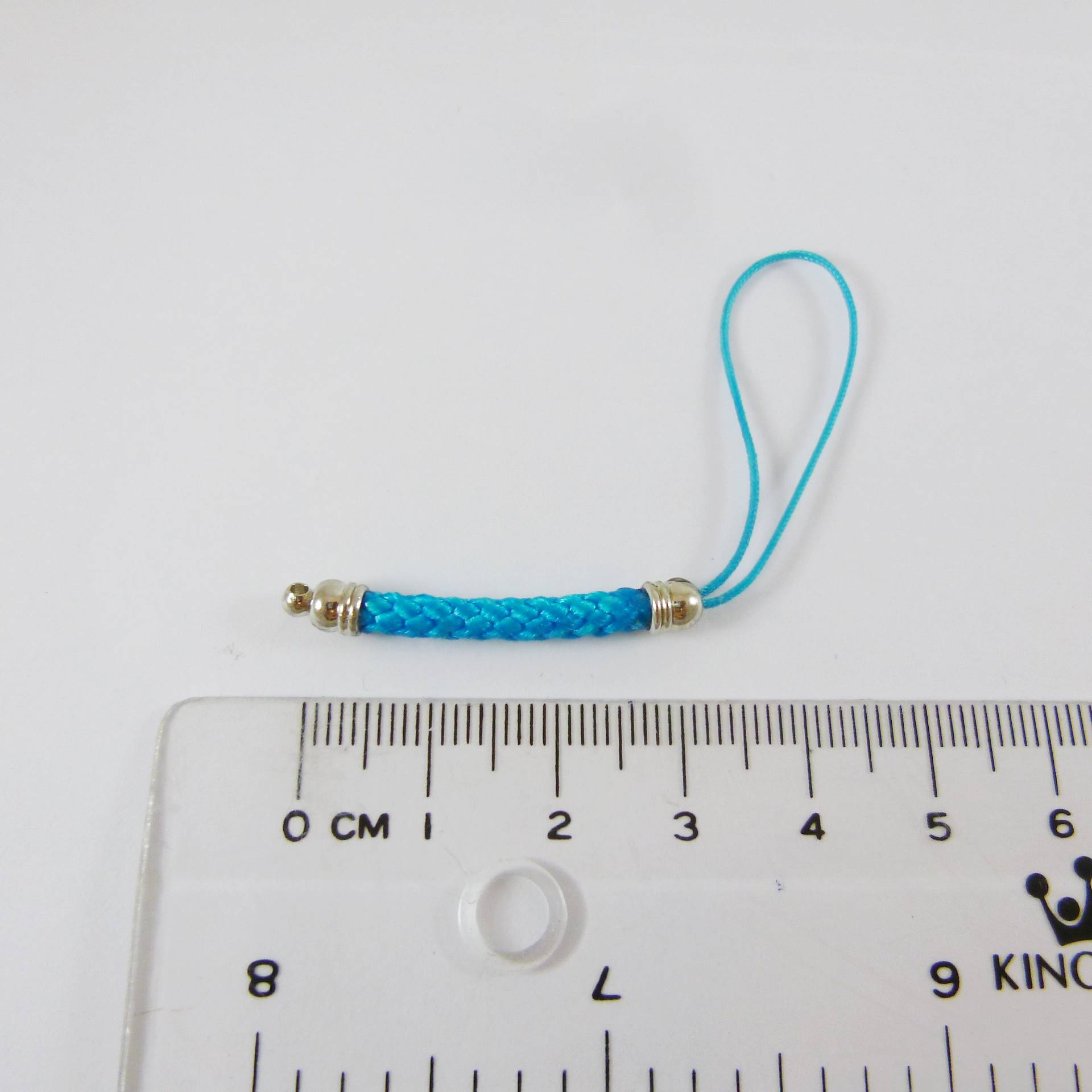 正白K色編織吊繩-水藍