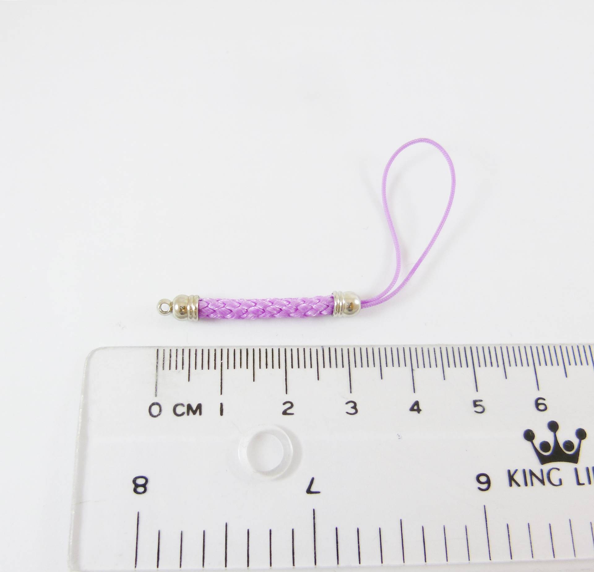 正白K色編織吊繩-淺紫