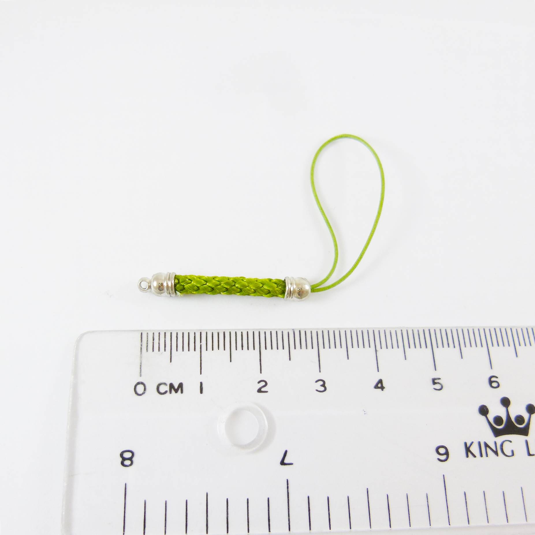 正白K色編織吊繩-綠色