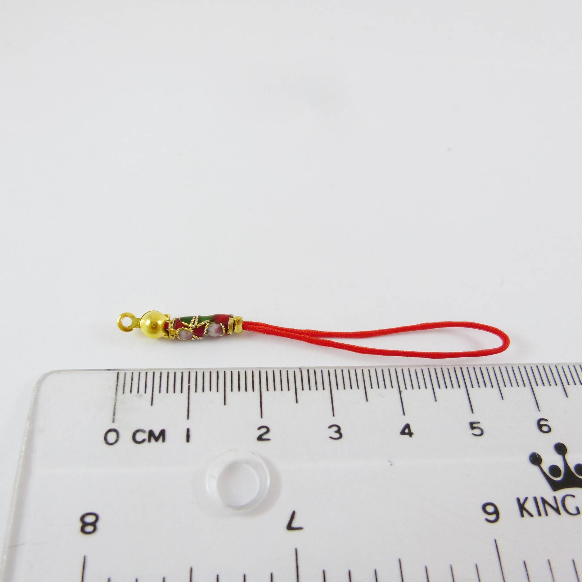 金色紅色景泰藍紅色吊繩