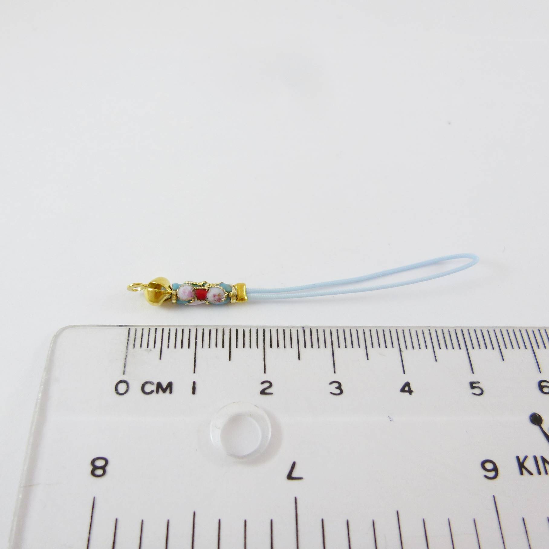 金色水藍景泰藍水藍吊繩