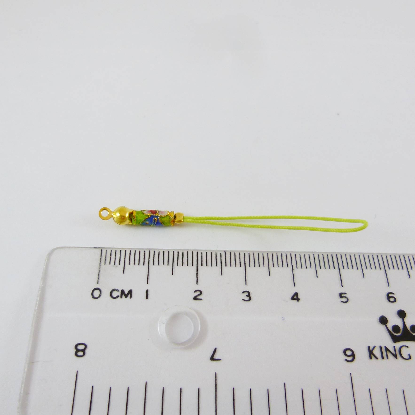 金色果綠景泰藍紅果綠吊繩