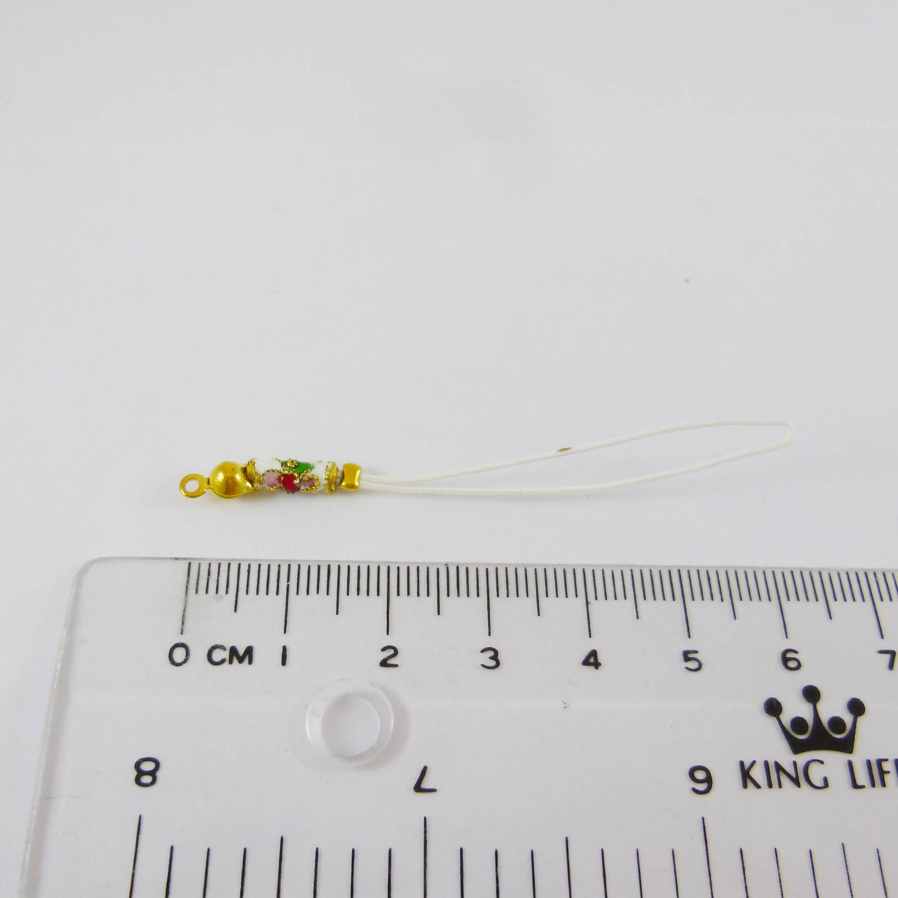 金色白色景泰藍白色吊繩