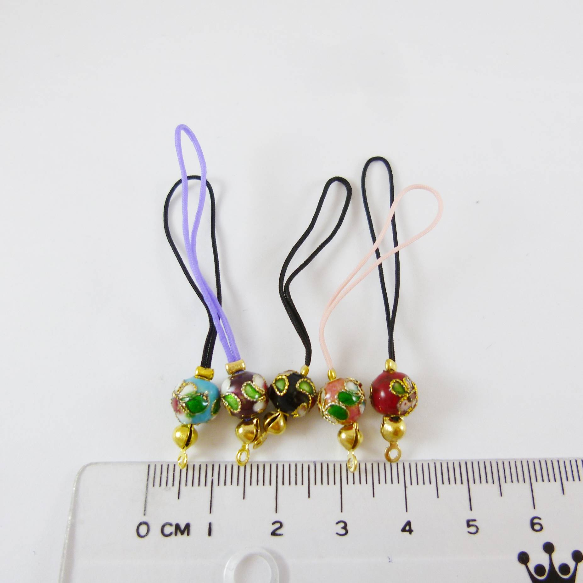 金色圓形景泰藍吊繩-綜合