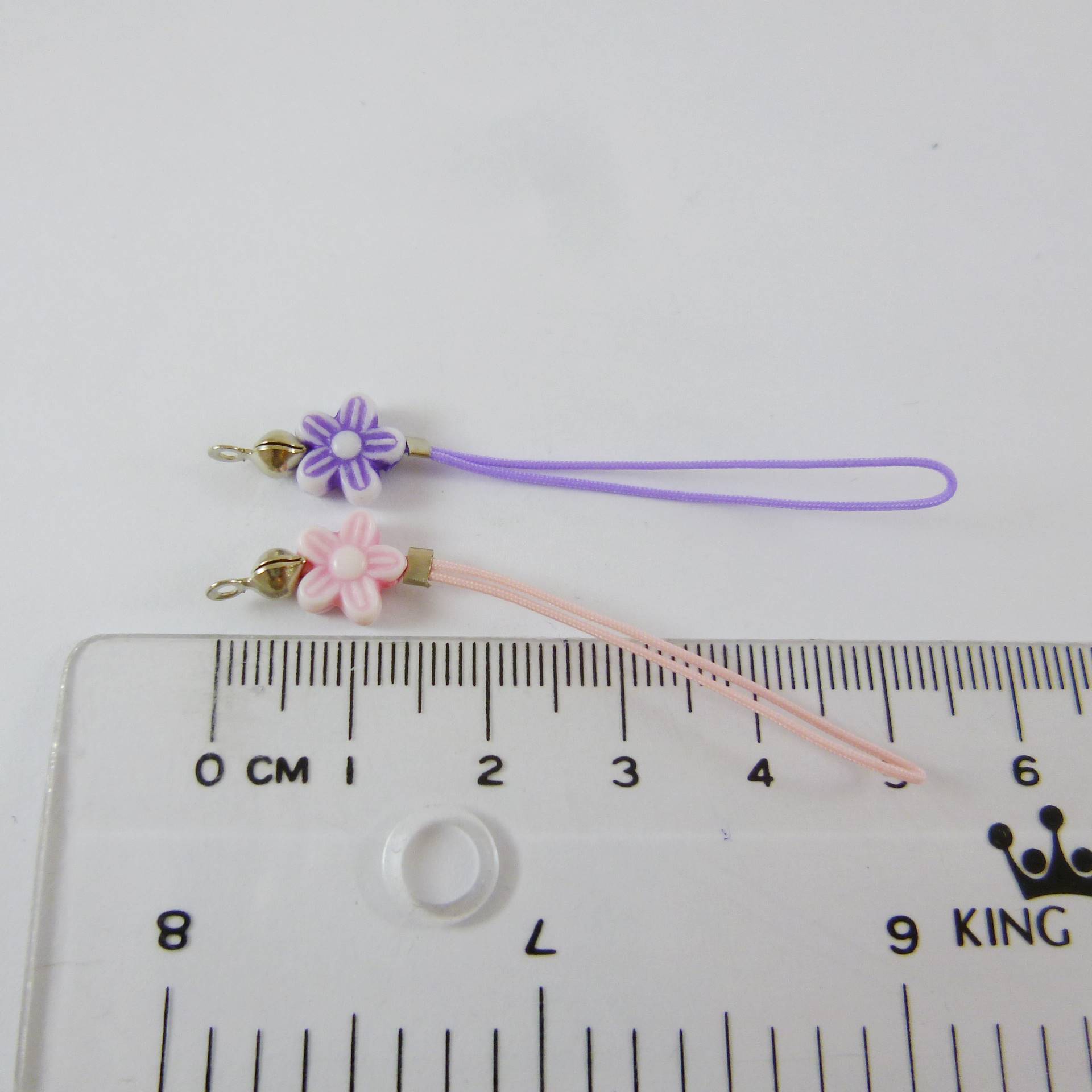 銅鍍正白K色五瓣花吊繩-綜合