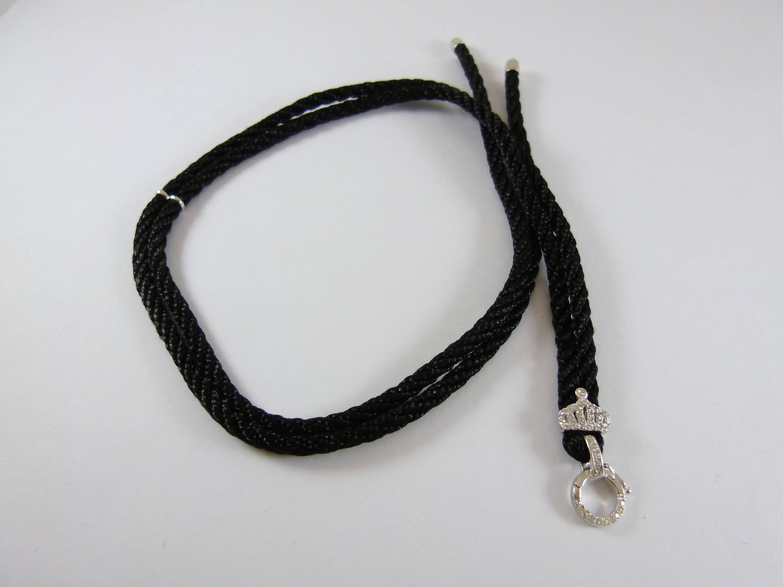 銅鍍正白K色螺紋螺旋項鍊