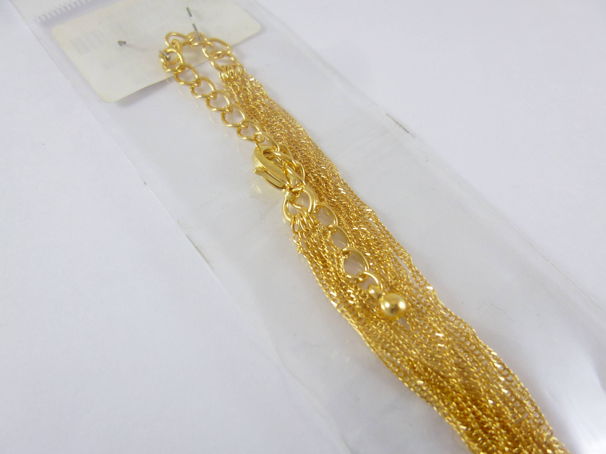 銅鍍金五排水波鍊