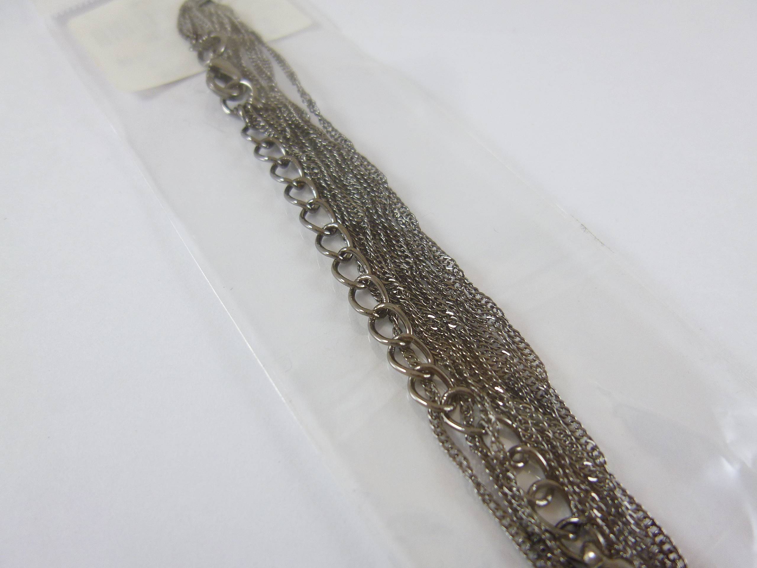 銅鍍黑金五排水波鍊