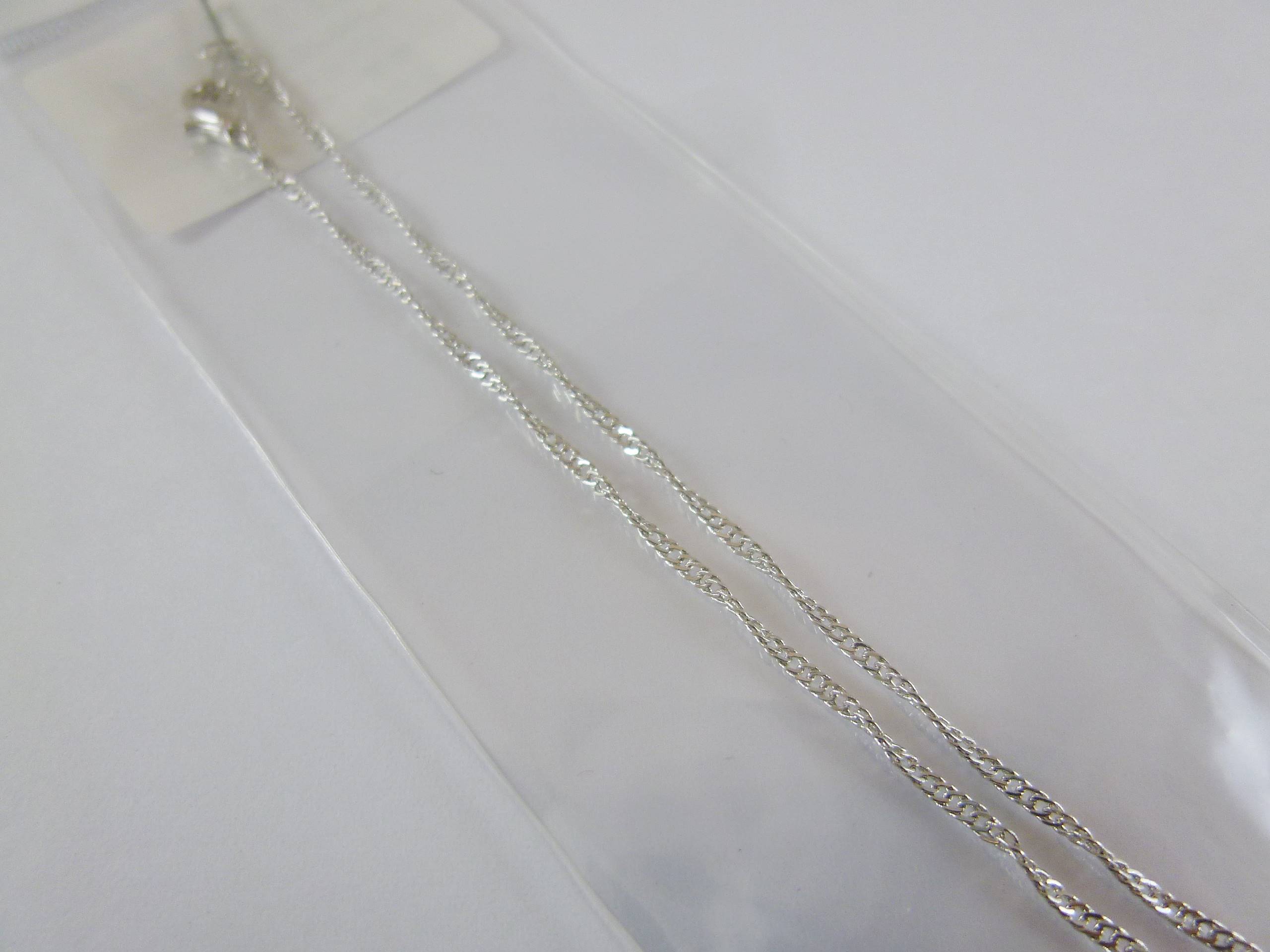 16吋白K色水波鍊