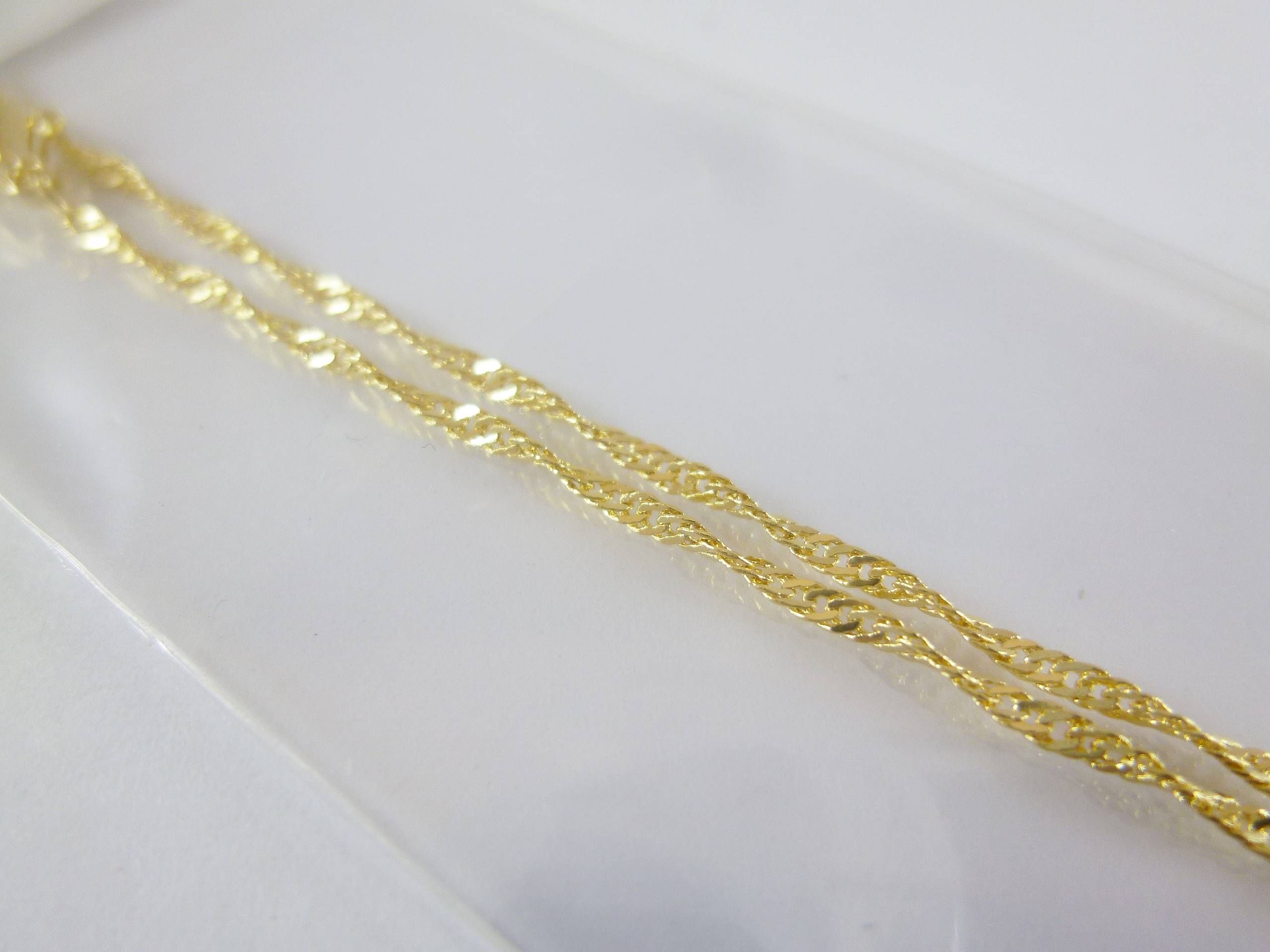 18吋金色水波鍊