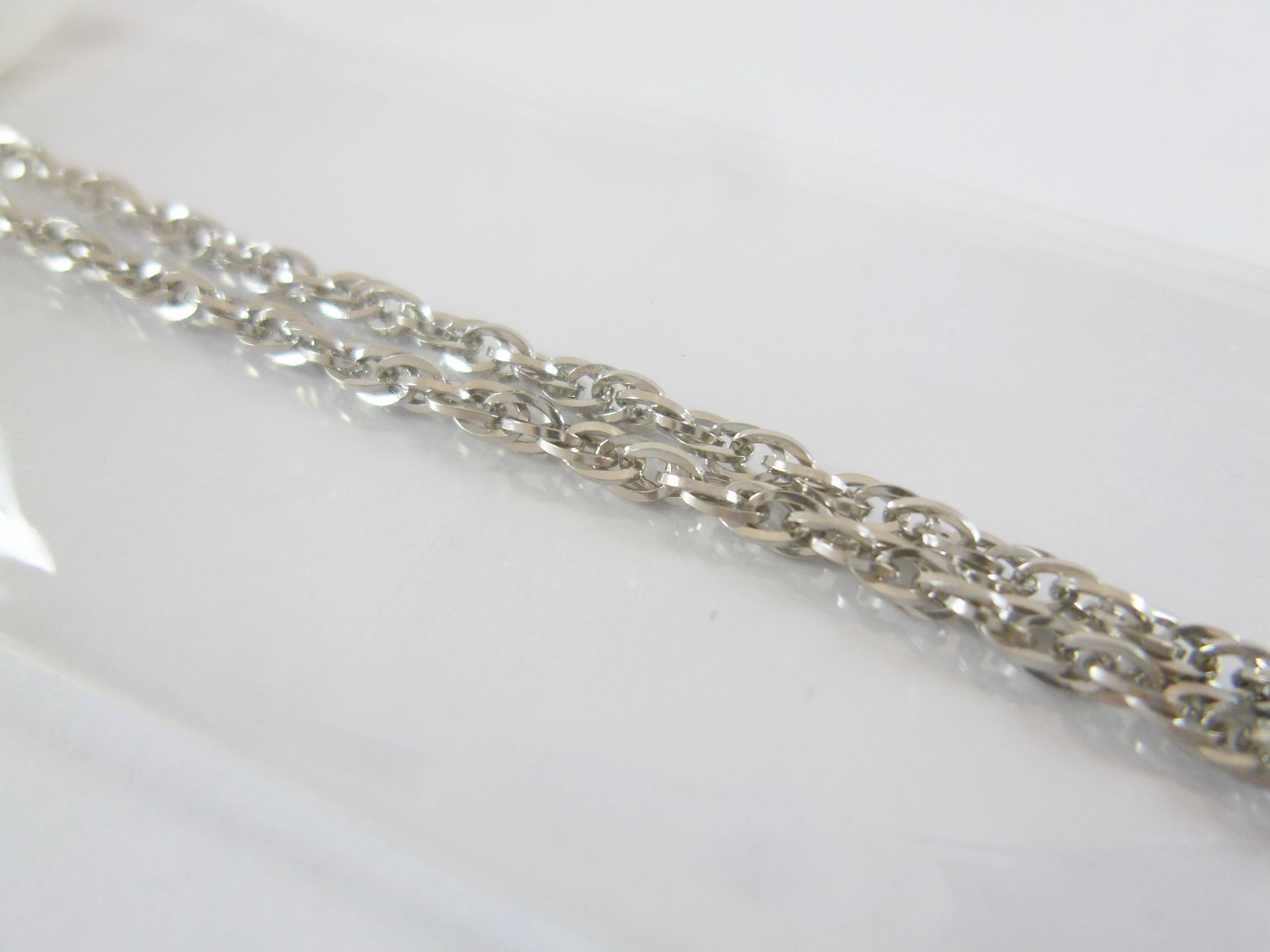 17吋不銹鋼水波項鍊