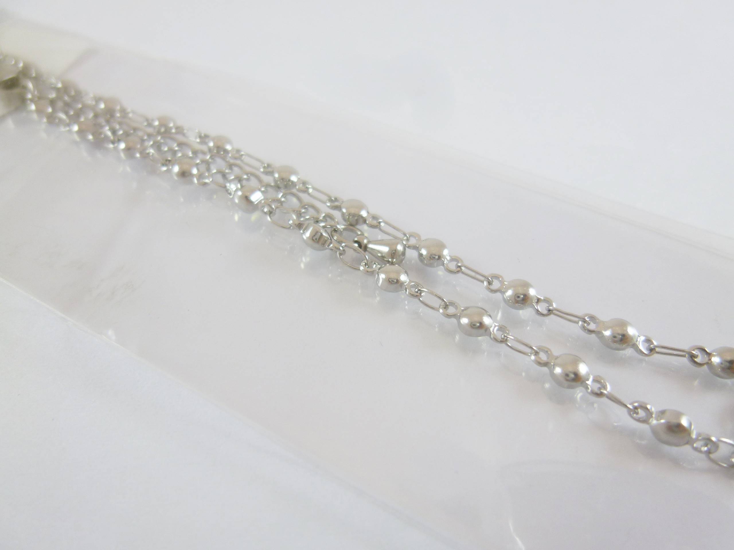 16吋不銹鋼扁圓項鍊