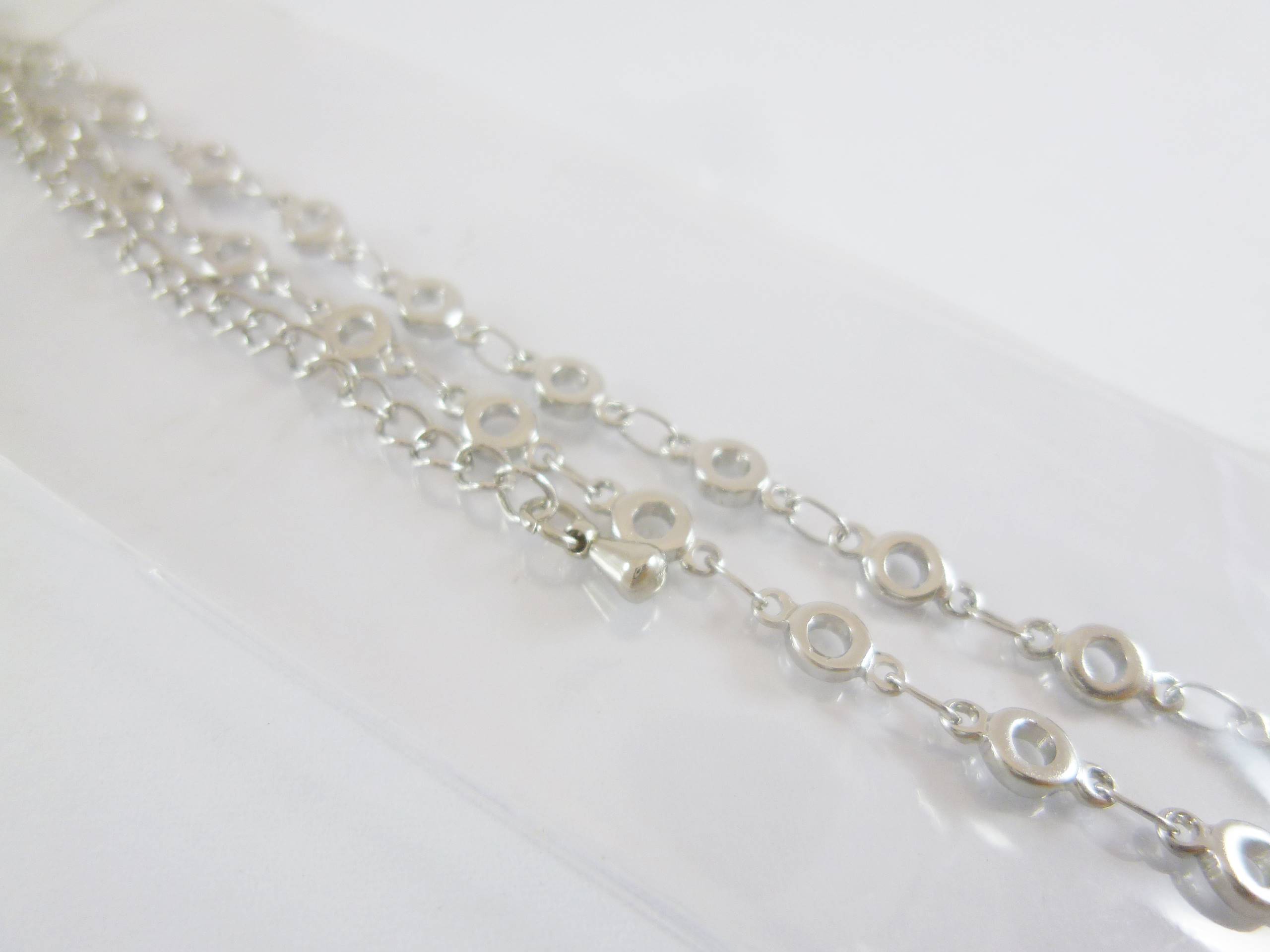 16吋不銹鋼中空圓圈項鍊