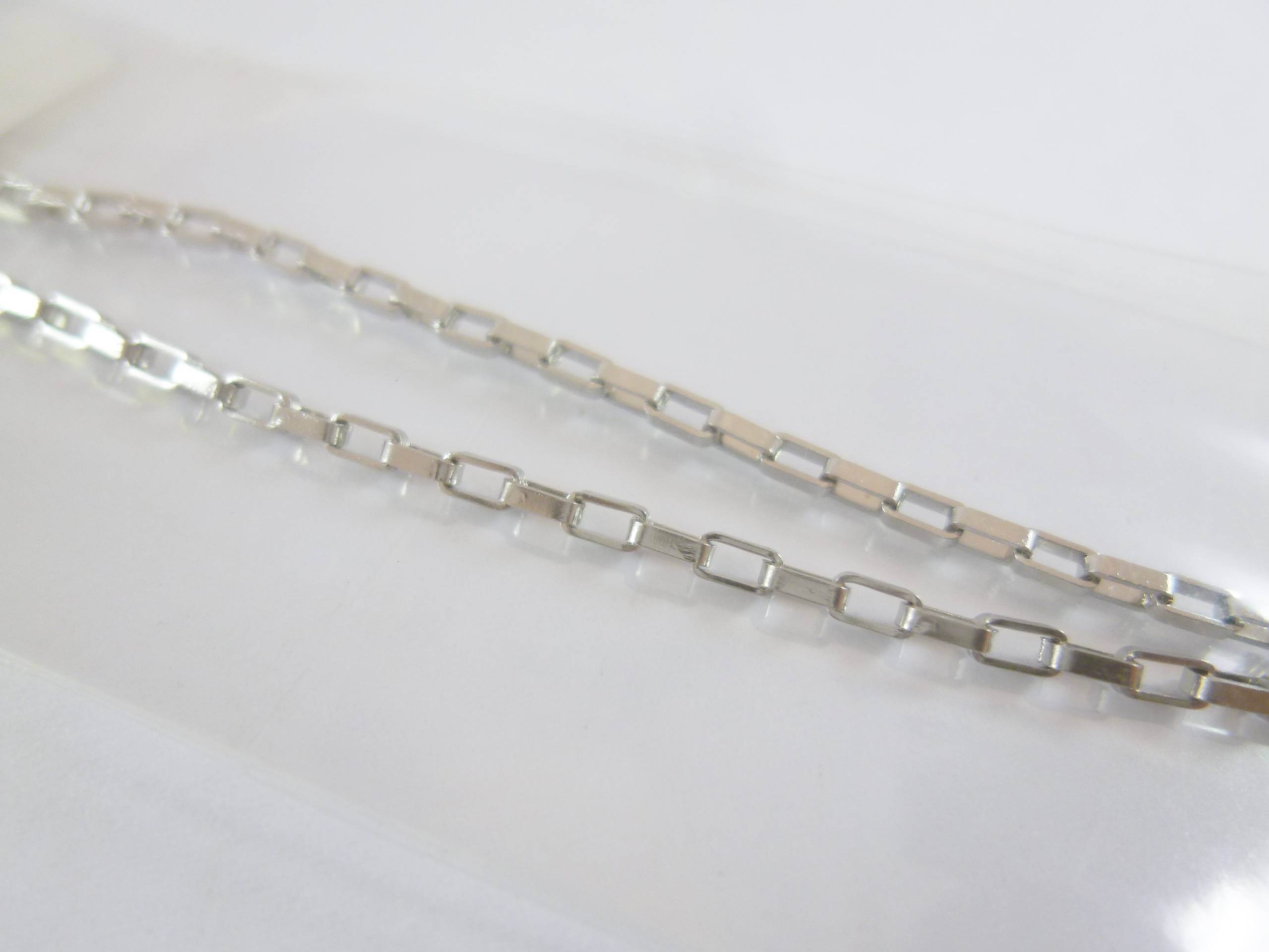 16吋不銹鋼粗方形圈項鍊