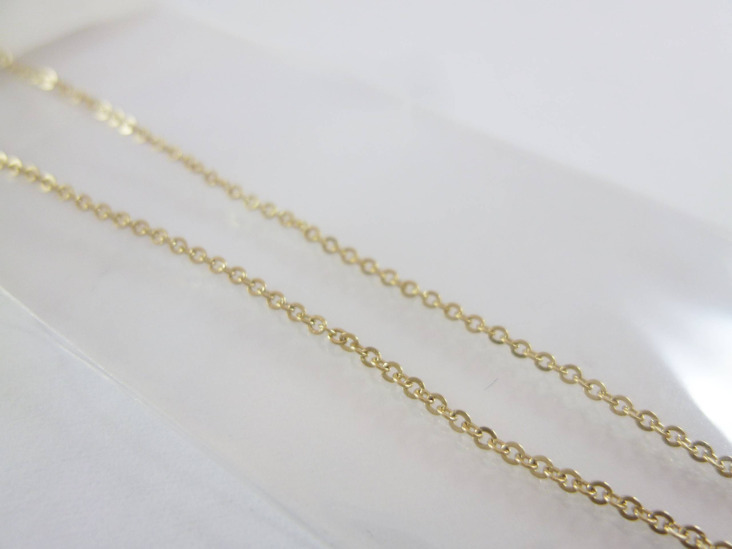 17.5吋不銹鋼鍍金色項鍊