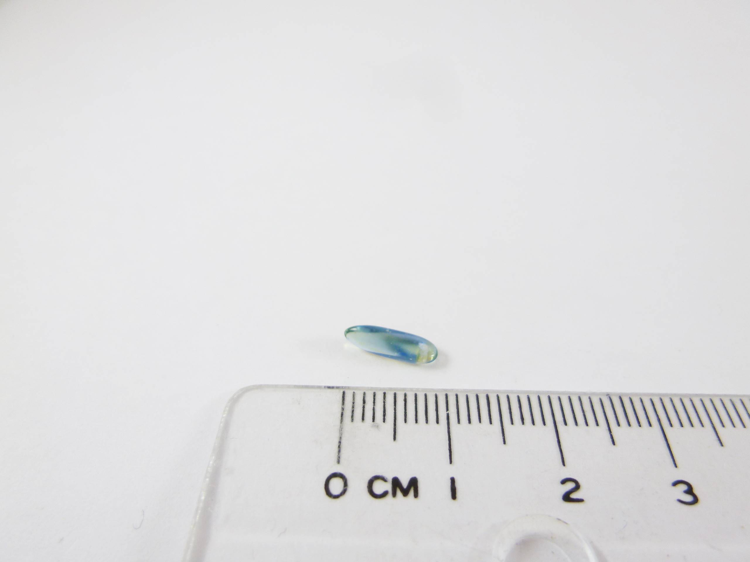 劍形-藍綠雙色-10x4mm