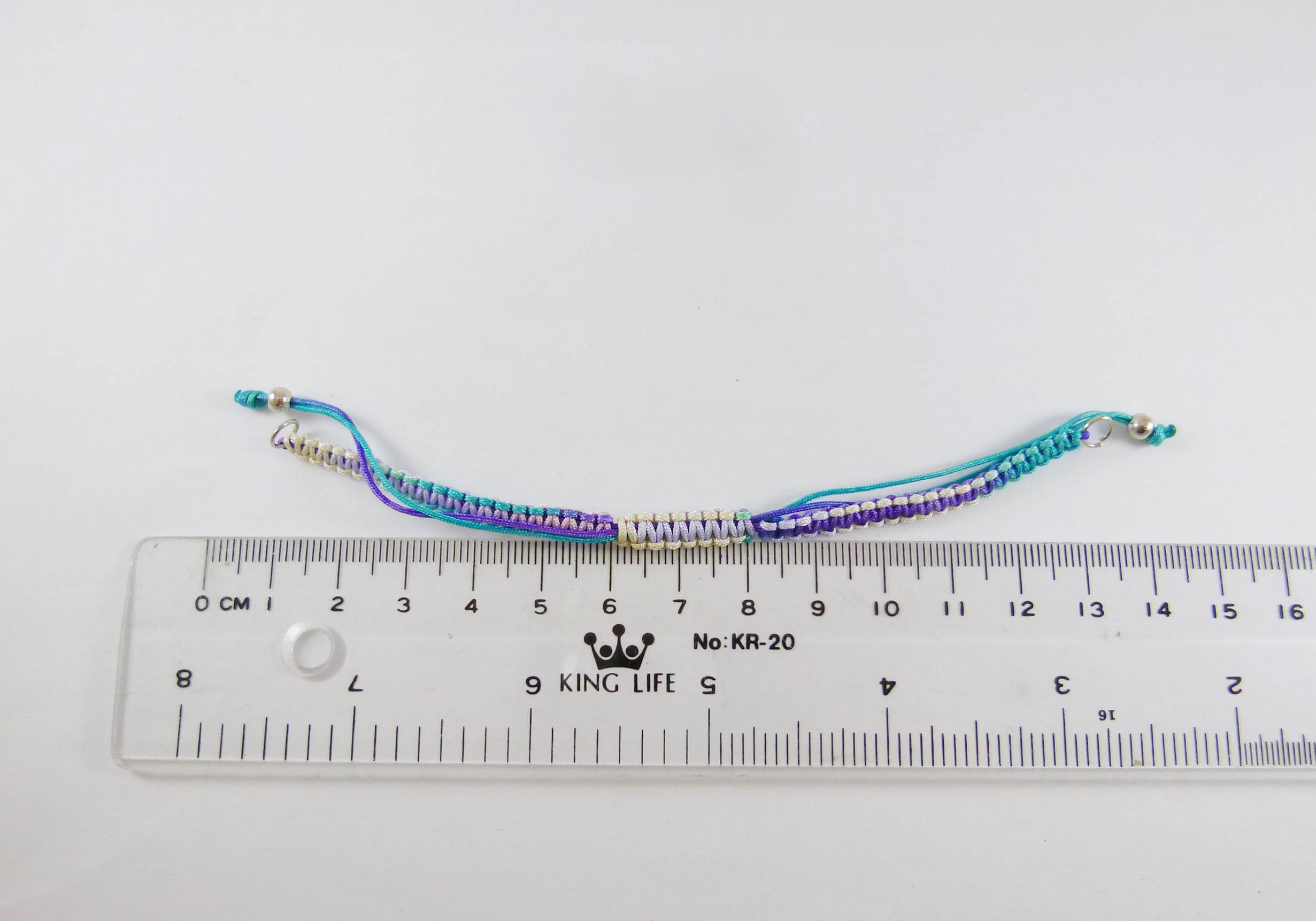 平結編織手鍊-藍色