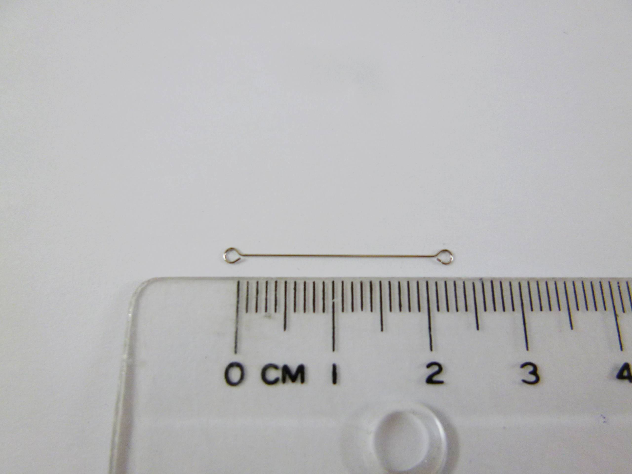 銅鍍白K色雙九針-0.5x20mm