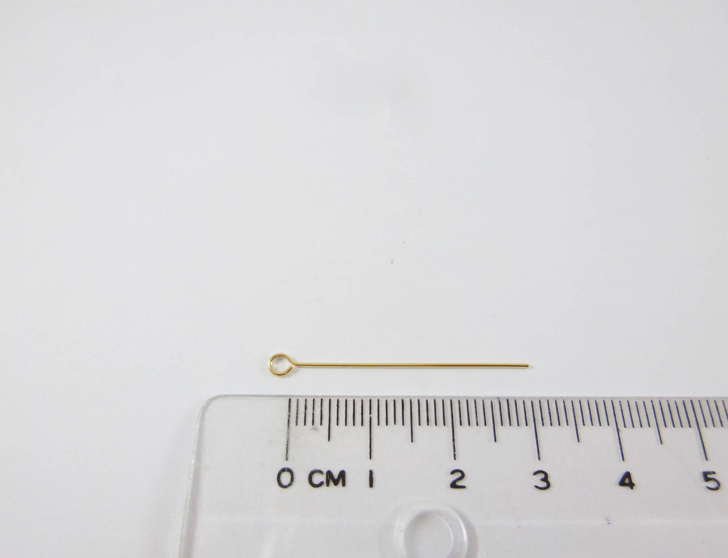 銅鍍金色九針-0.6x30mm