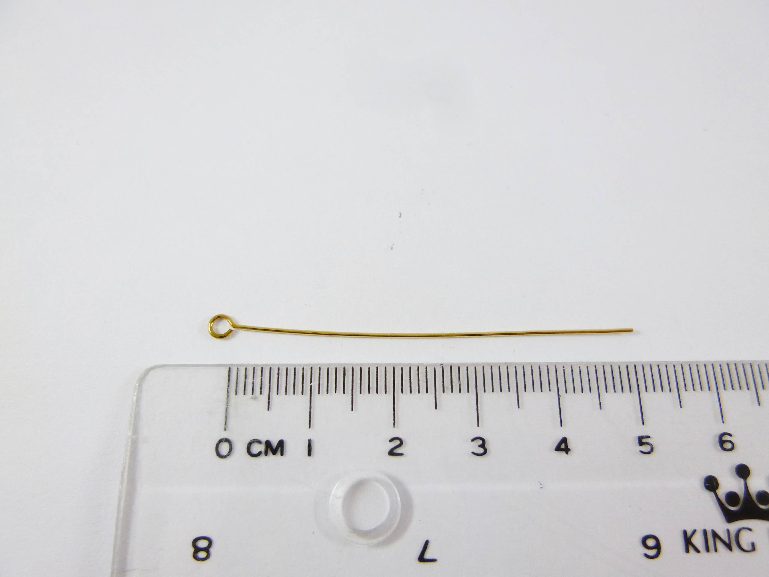 銅鍍金色九針-0.6x50mm