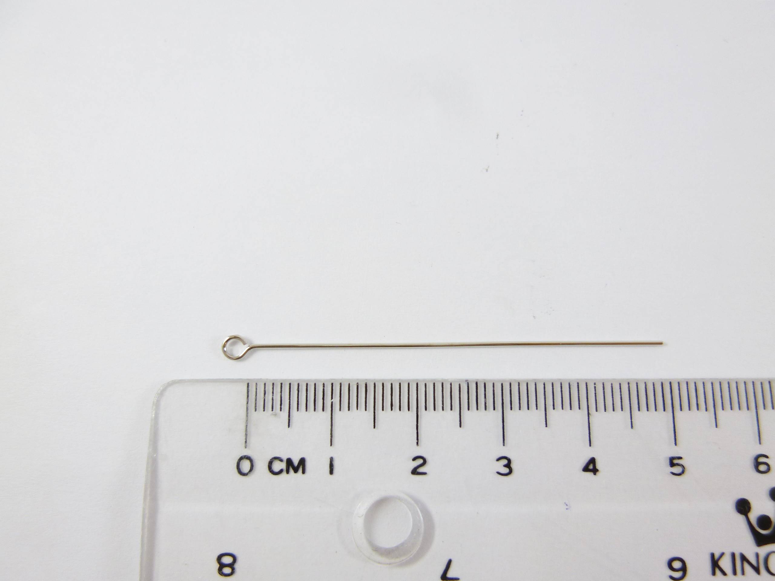 銅鍍白K色九針-0.6x50mm