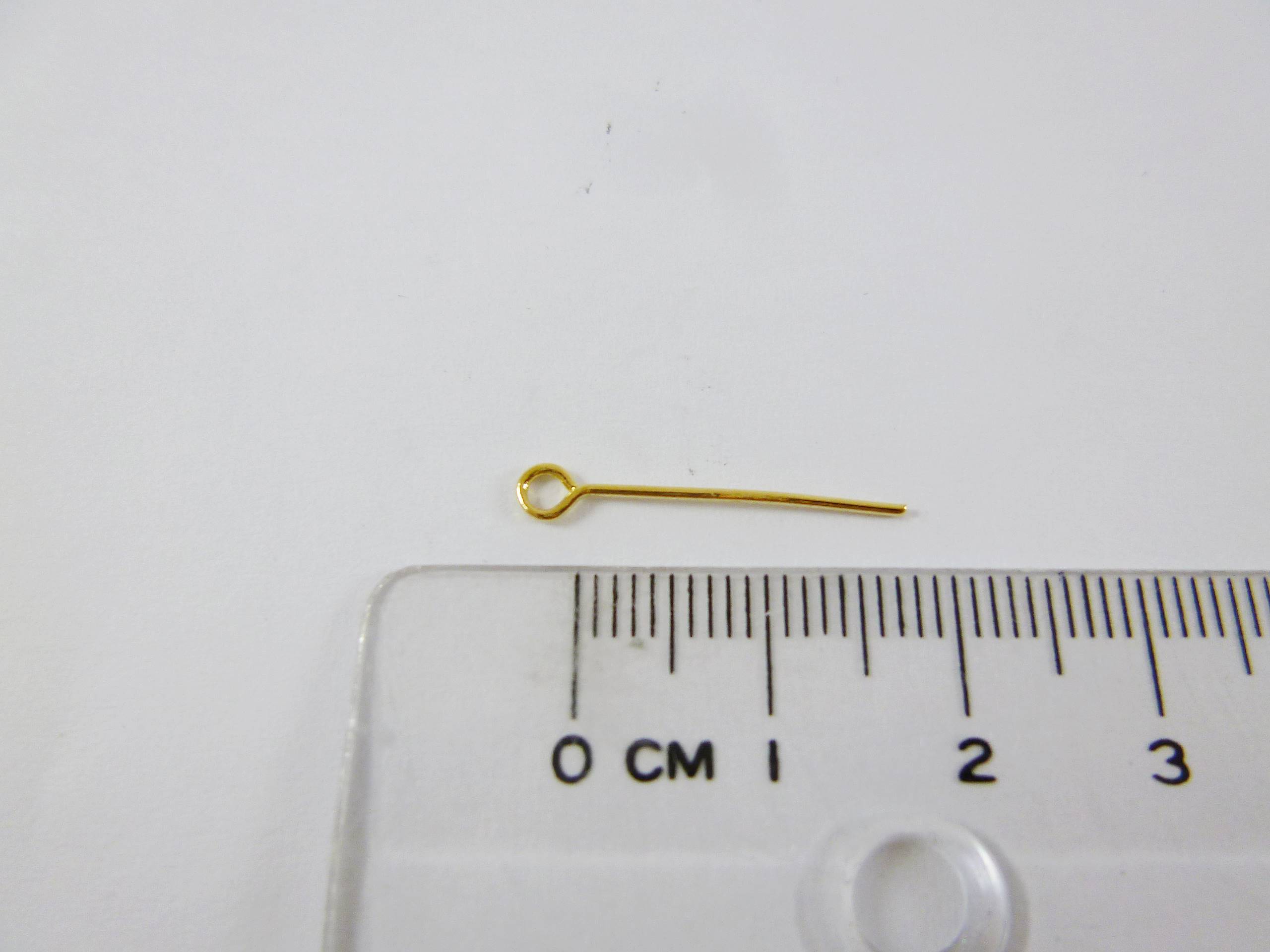 銅鍍金色九針-0.7x18mm