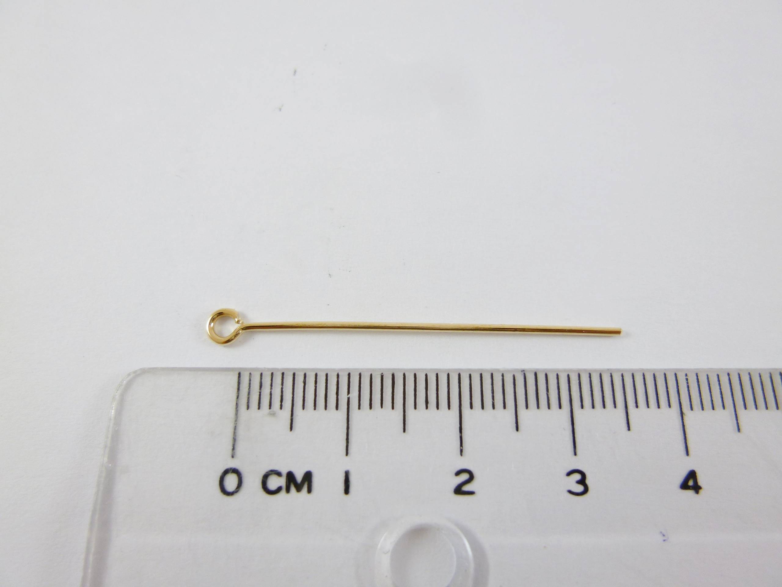 銅鍍金色九針-0.7x35mm